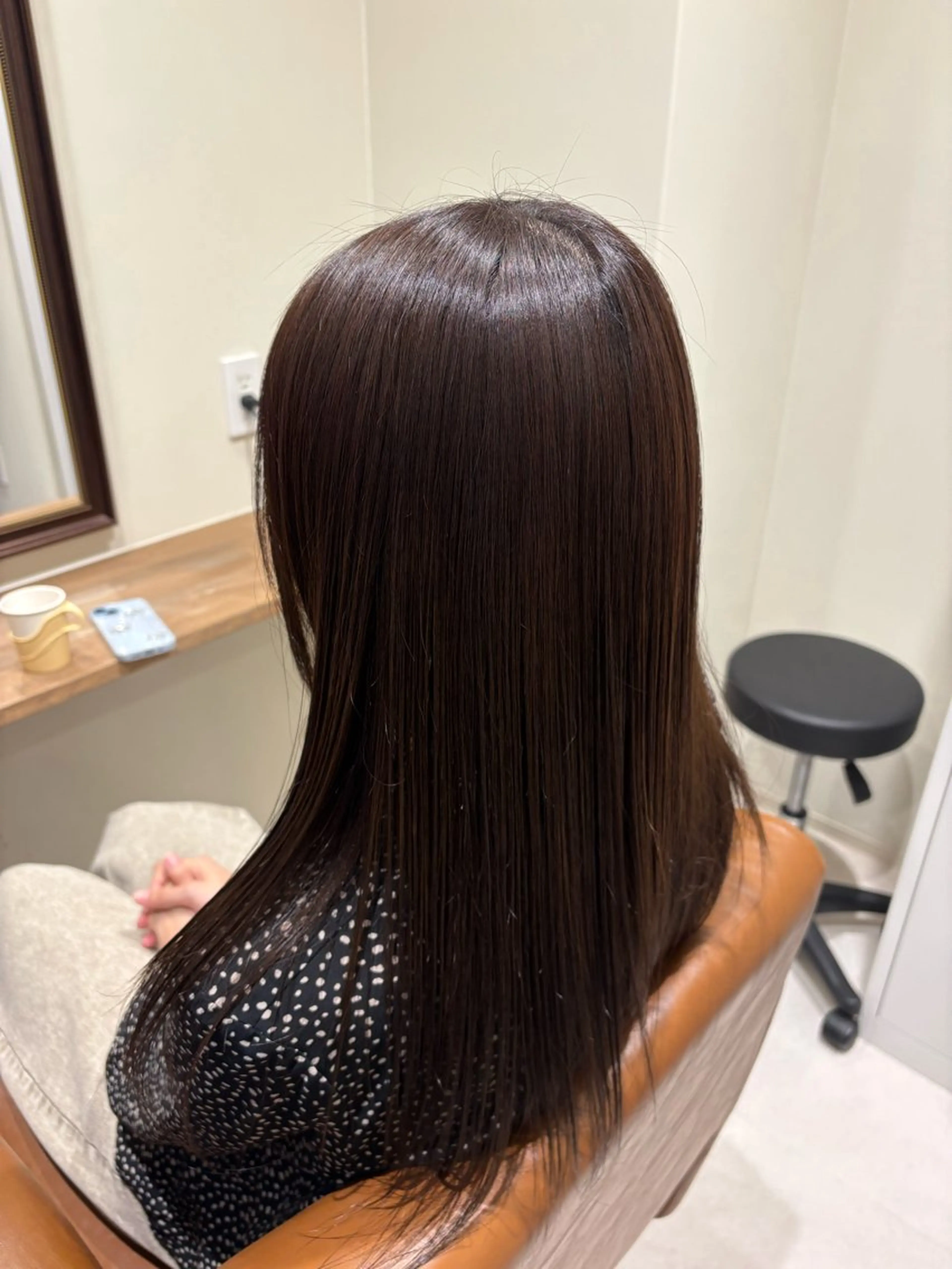 セミロング カラー ブラウンカラー ダークブラウン 学生 ヘアカラー GUEST ヒロキのヘアスタイル