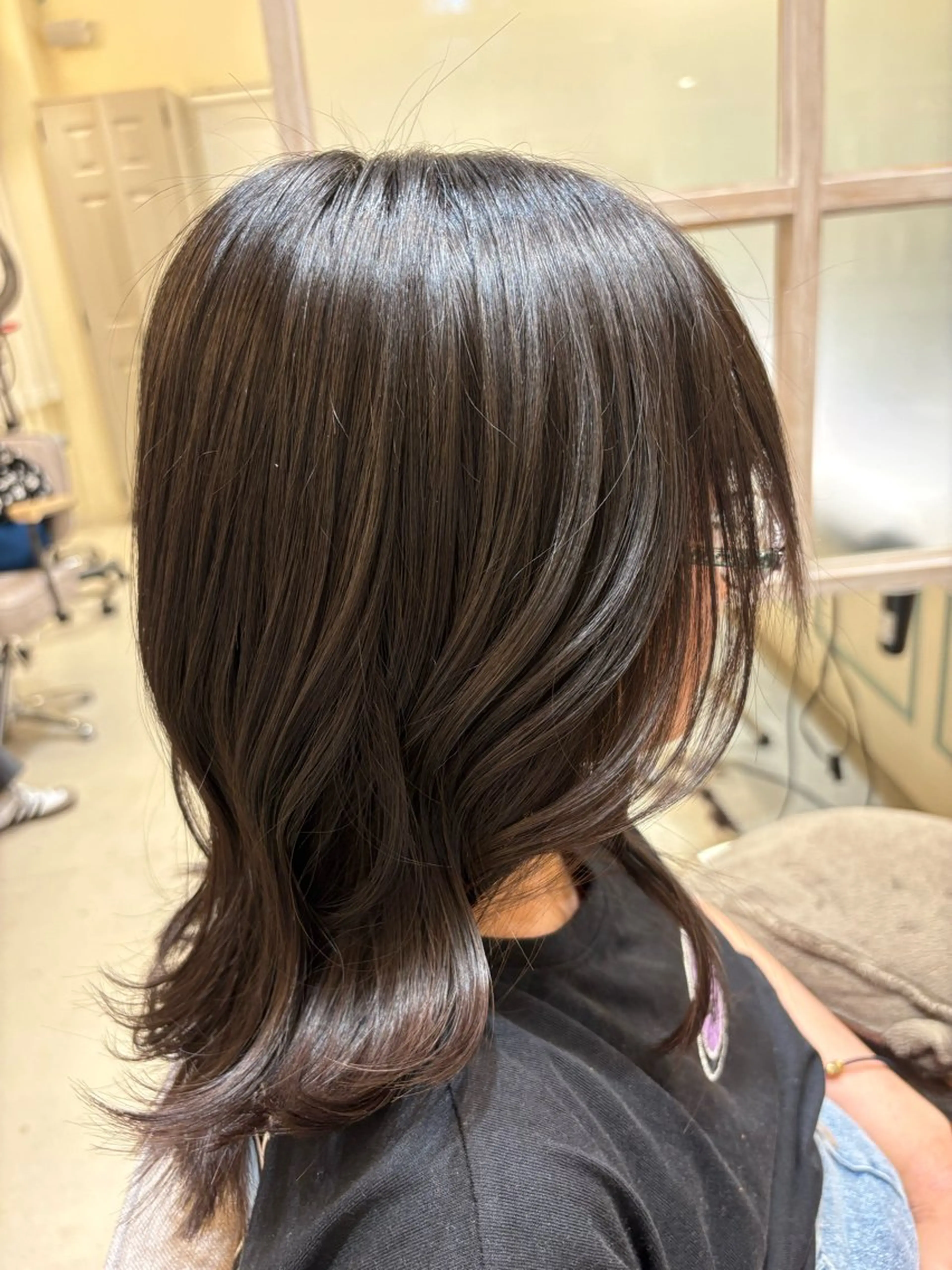 セミロング 加藤 風花のヘアスタイル