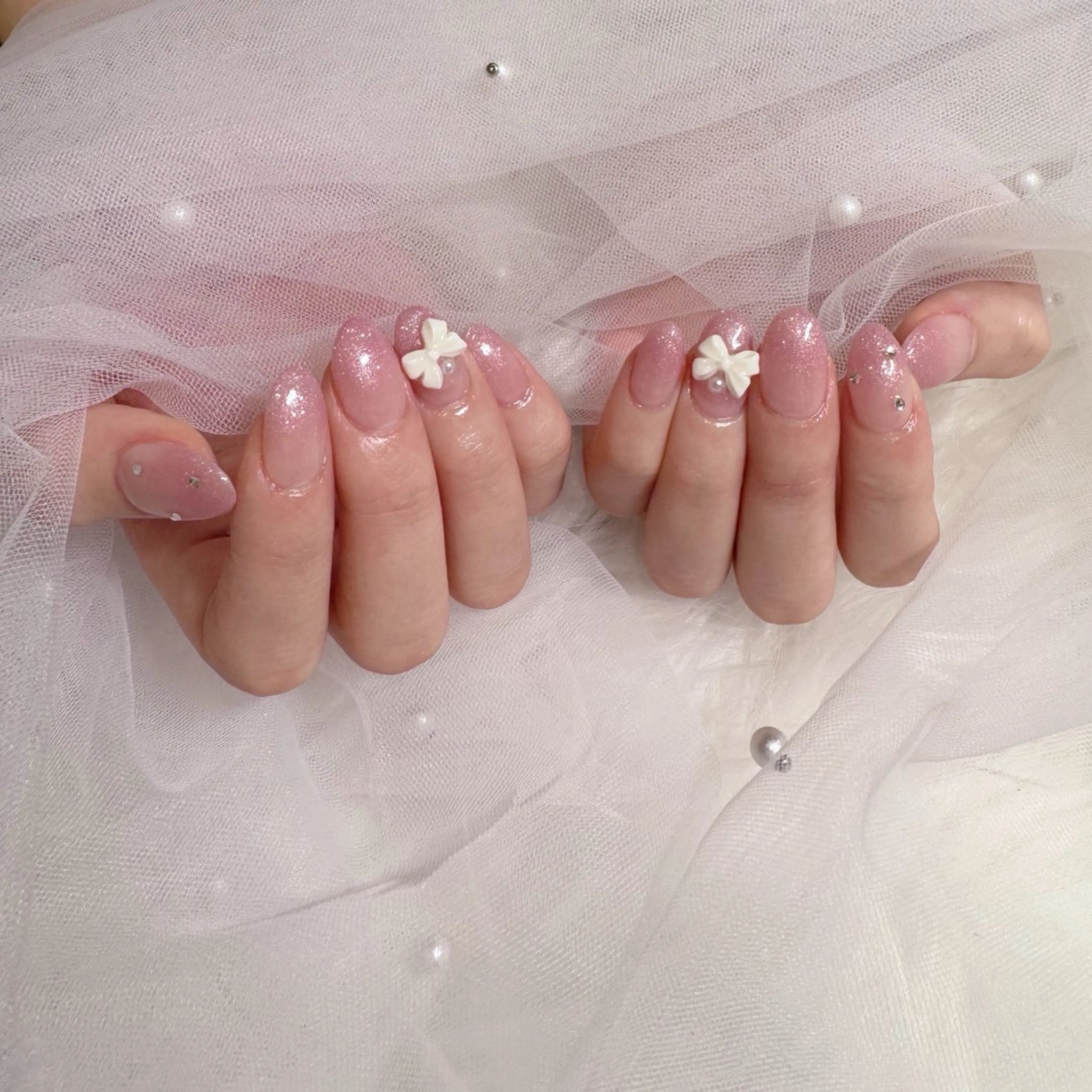 ネイル ハンドネイル mayu🎀zina 船橋南口/パラジェルのネイルデザイン