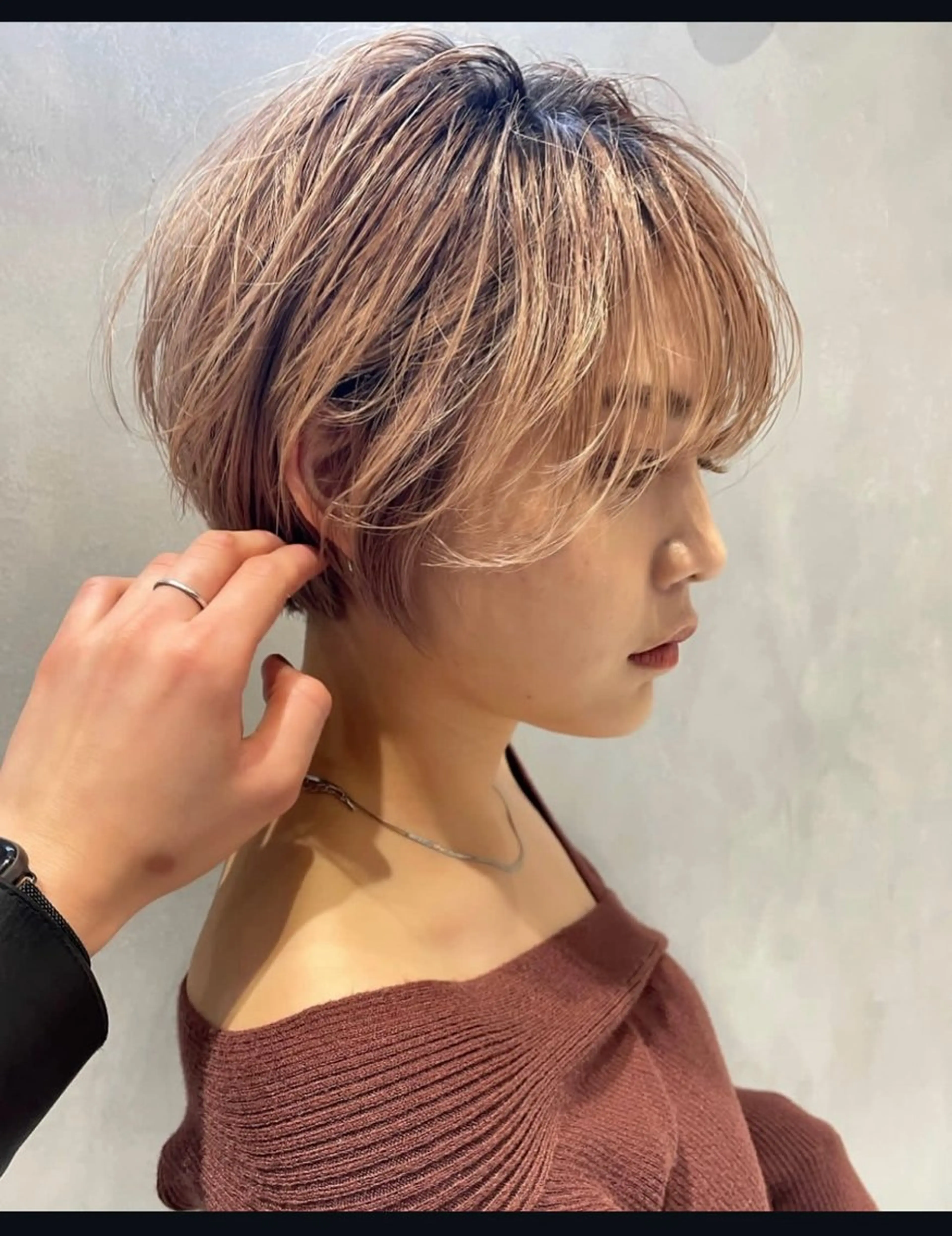 ショート カラー 上福大翔 【美髪縮毛矯正】のヘアスタイル