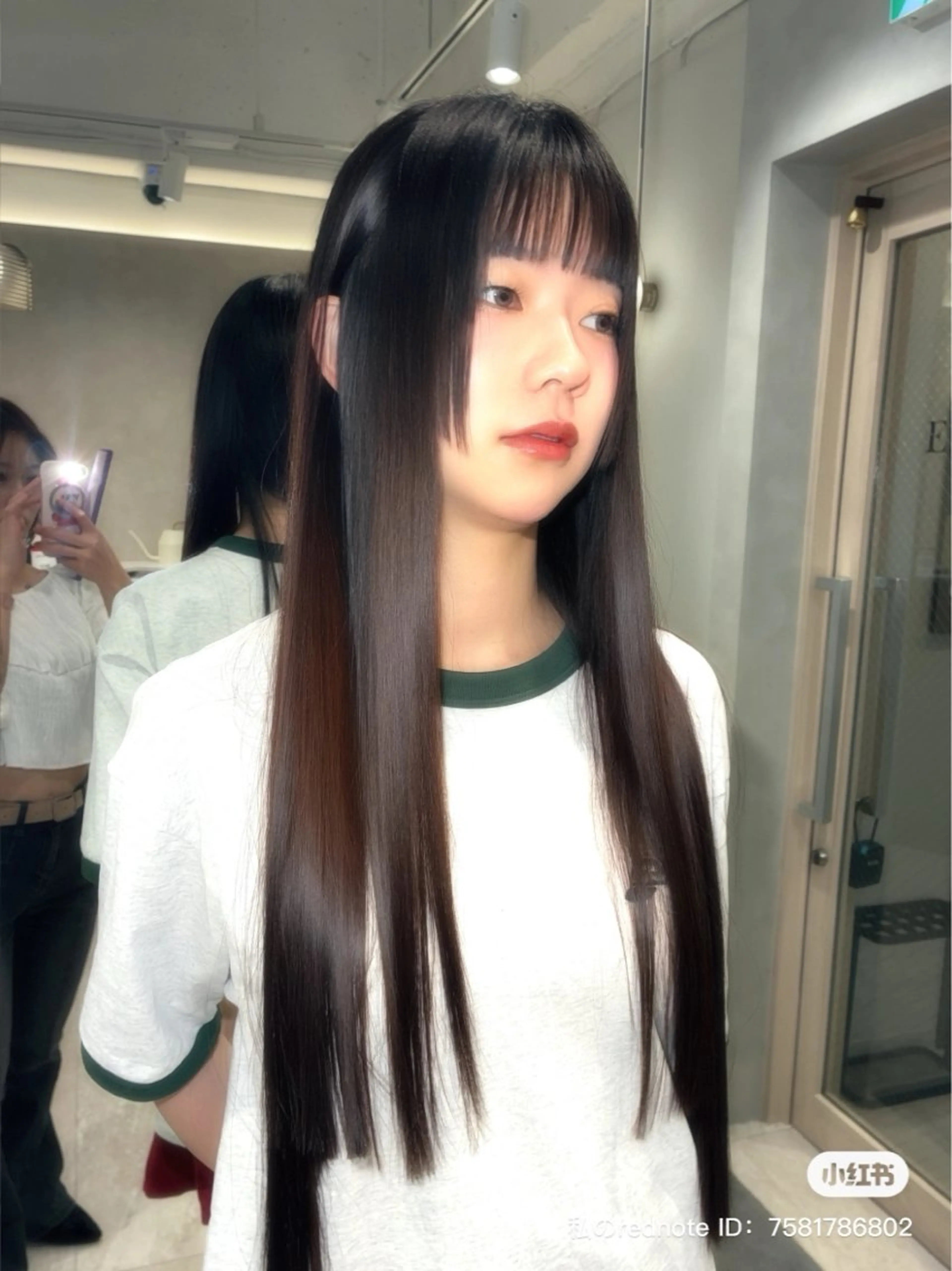 ロング 姫カット カット ✂︎✂︎MOMO池袋 EMANON③🩵のヘアスタイル