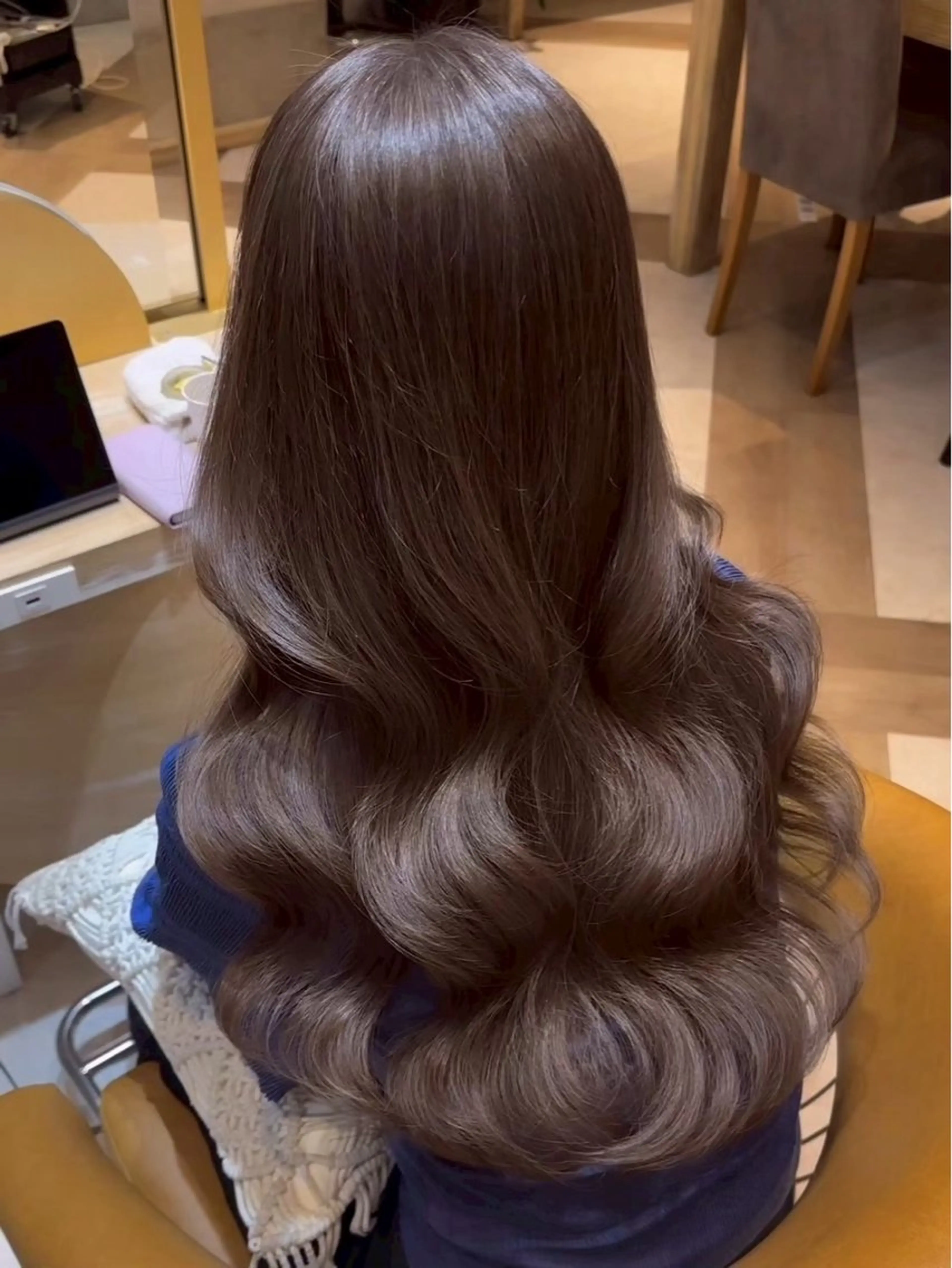 ロング ヘアカラー トリートメント 透明感カラー/髪質 改善/里奈のヘアスタイル