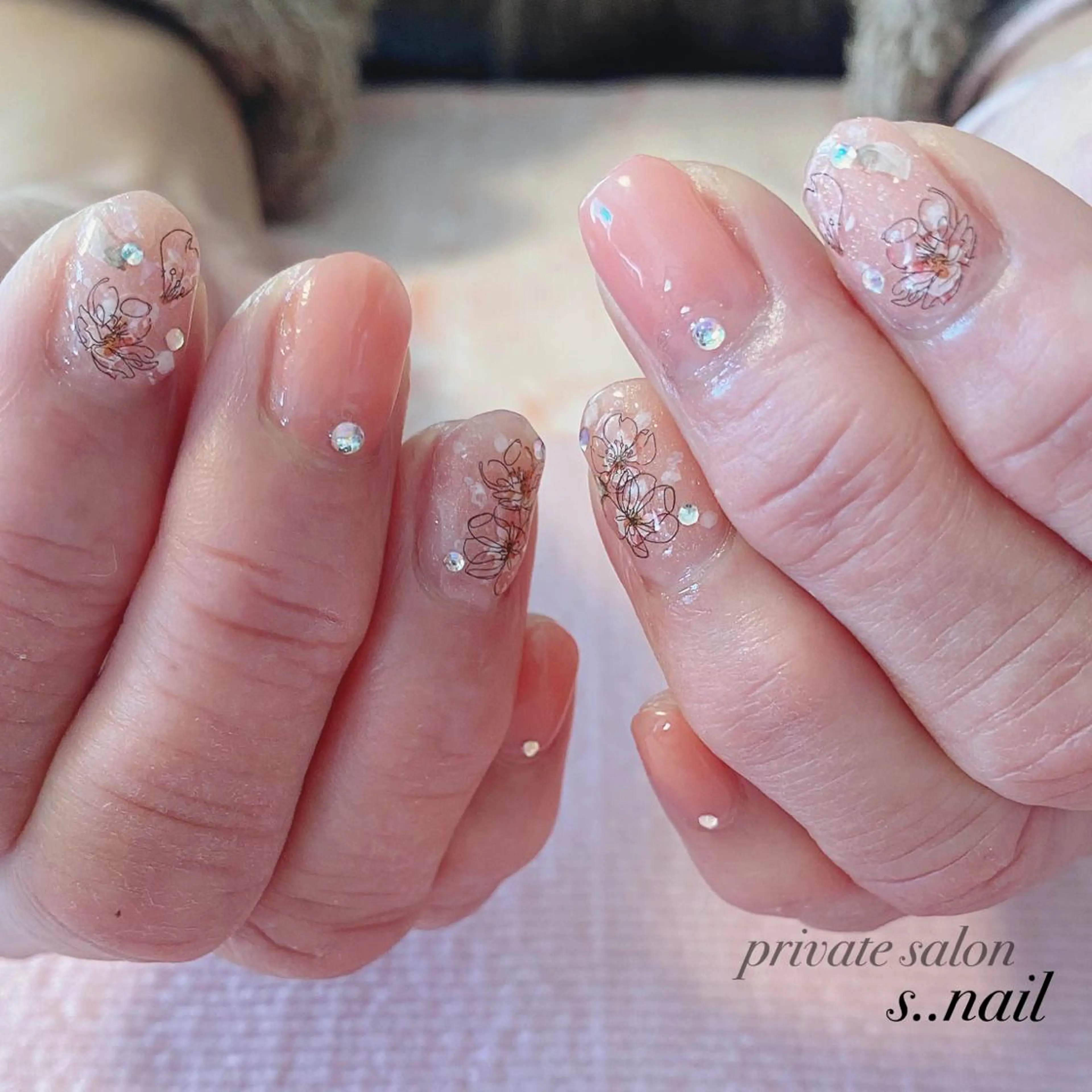 デザインネイル ​〜​デザイン/アート4本ｺｰｽ​〜​☺︎​〜​デコ2本ｺｰｽ​〜​　※オフなし　（持ち込み画像対応）の写真