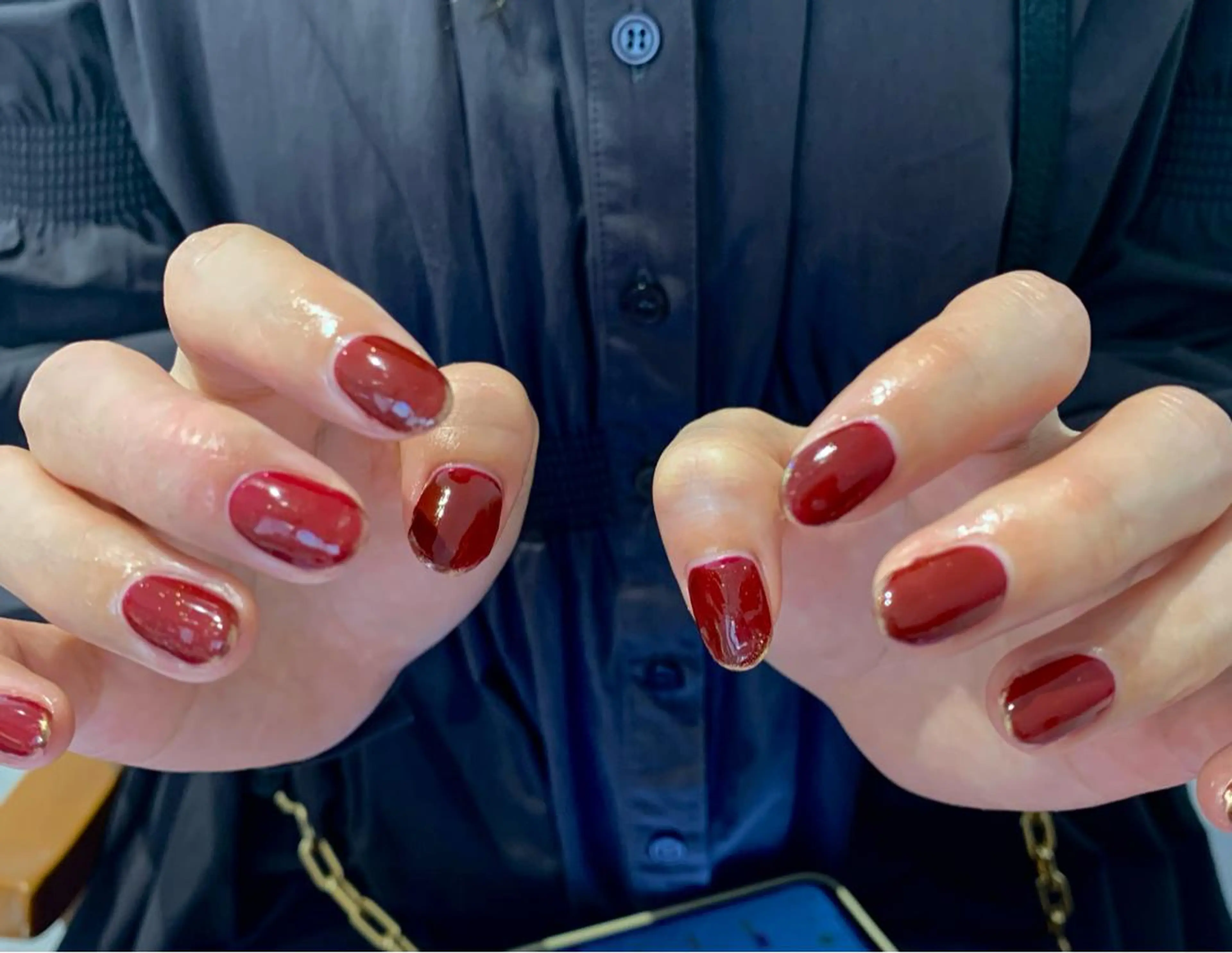 ネイル フレンチネイル ミラーネイル ワンカラーネイル マキノ ユイのネイルデザイン