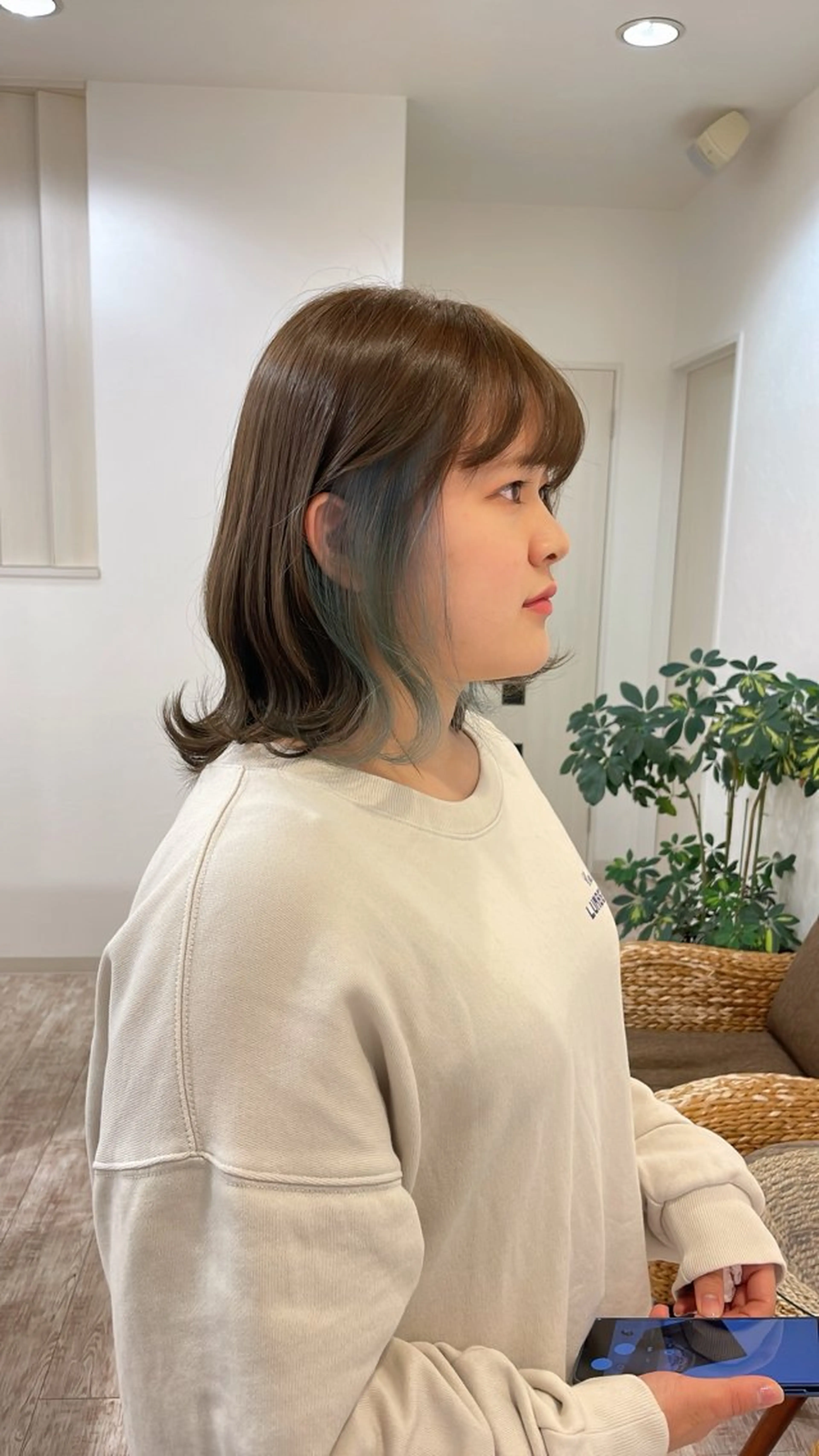 カラー イヤリングカラー ボブ/艶髪 soleilrukaのヘアスタイル