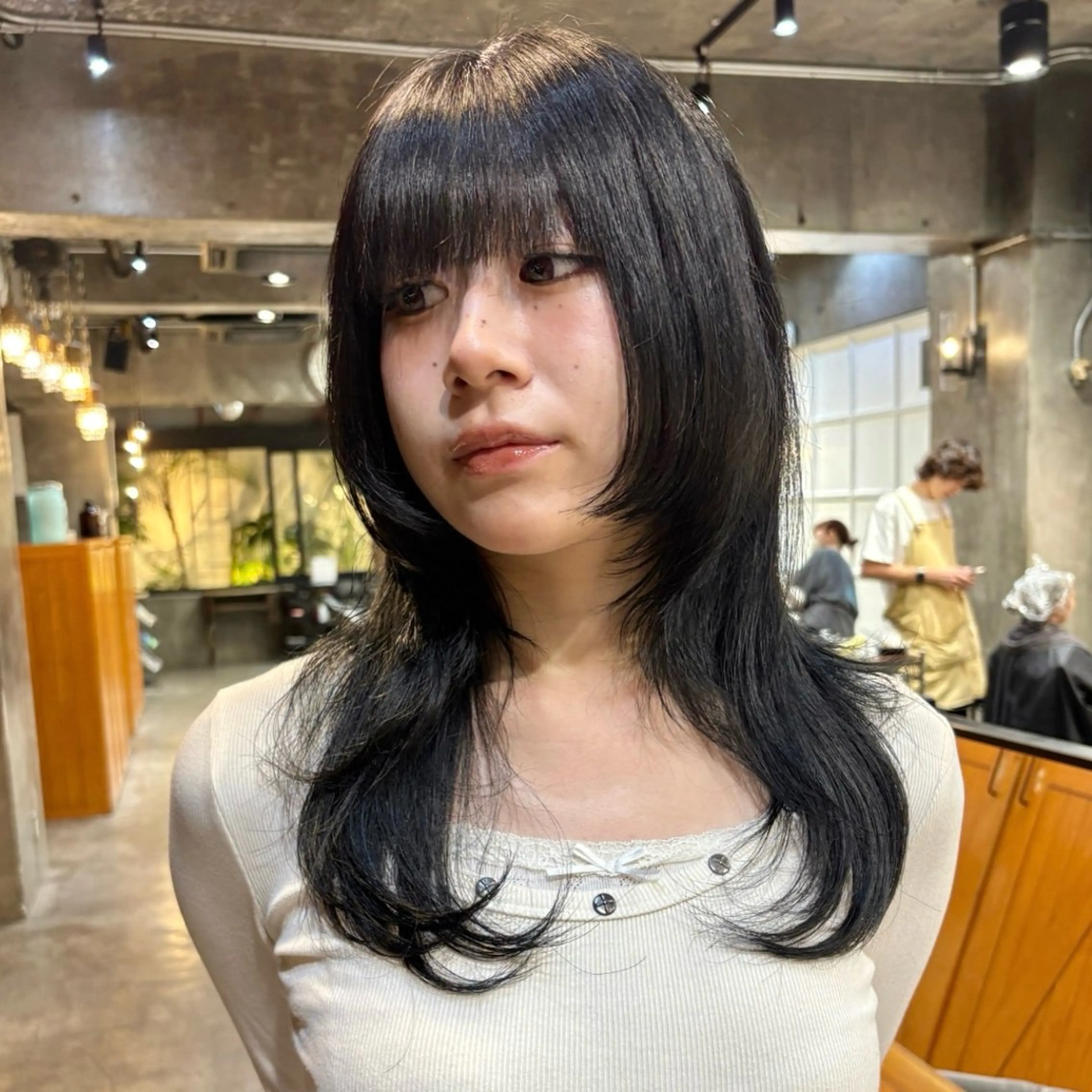 ミディアム カラー カット ヘアカラー トリートメント デザインレイヤー/ KOSUKEのヘアスタイル