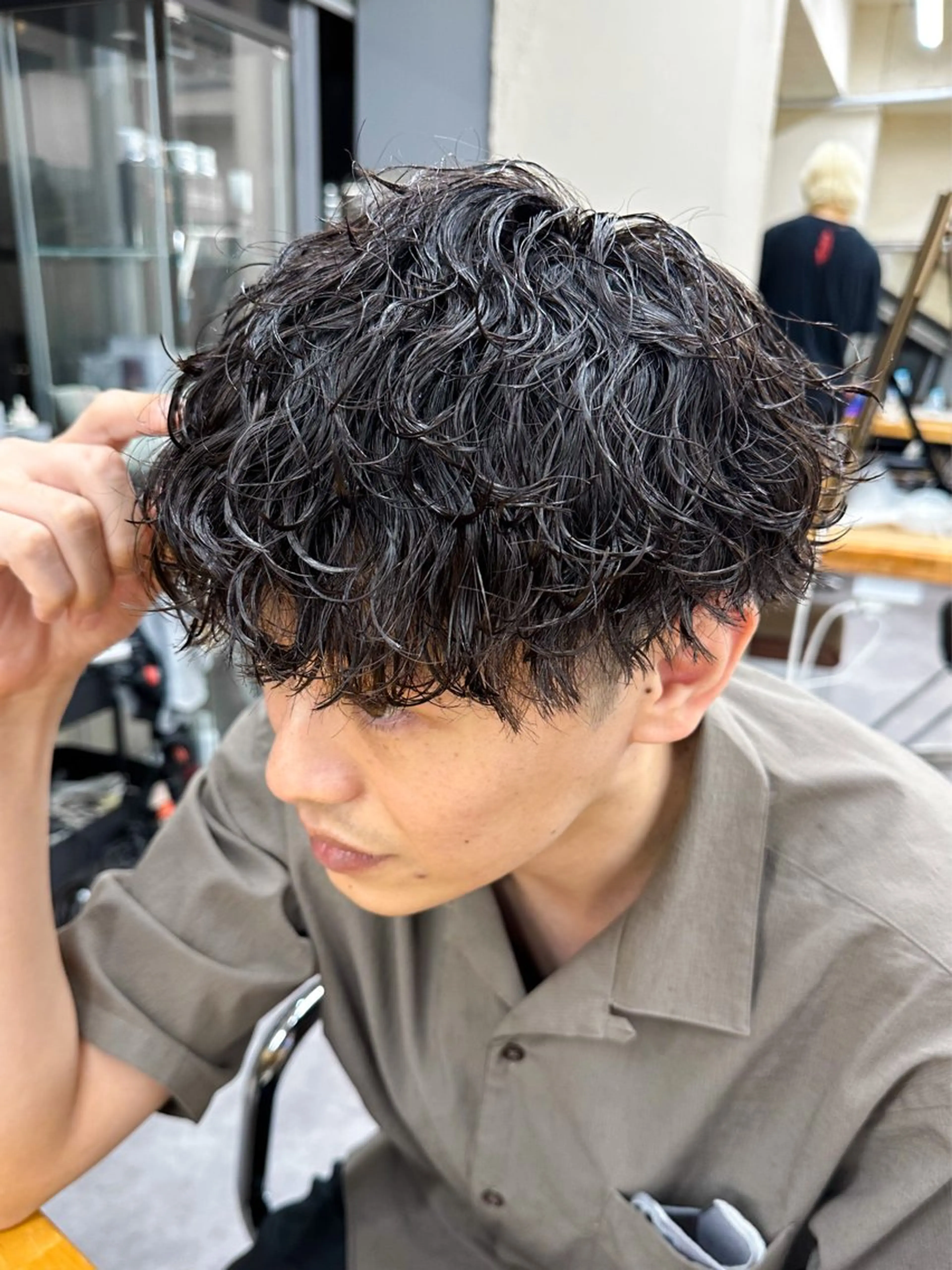 ショート パーマ メンズ メンズパーマ メンズ特化ryoのヘアスタイル