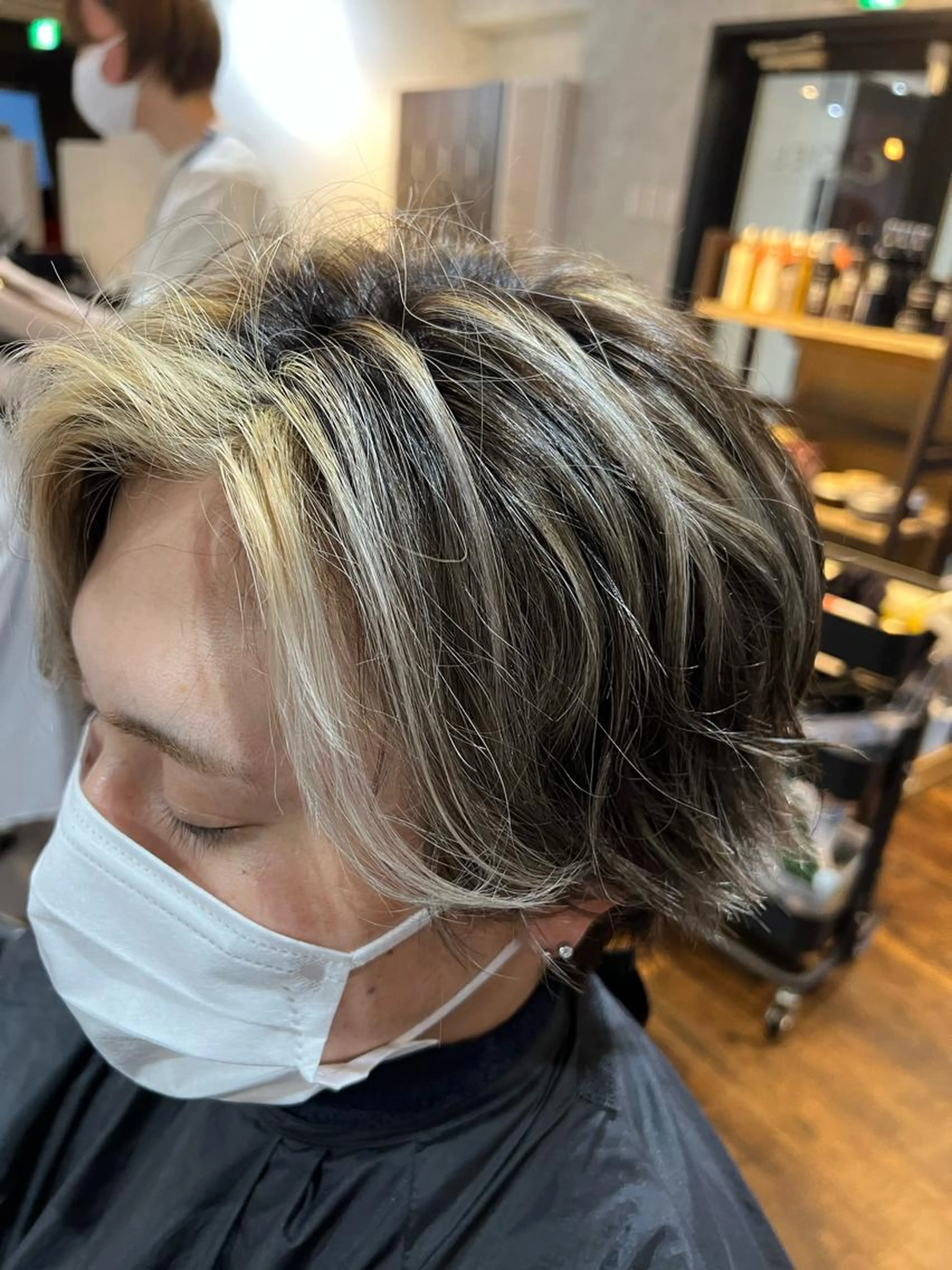 【⚠️メンズ限定価格】ブリーチ+ケアカラー🍊🍊メンズも大歓迎🙆♂️の写真