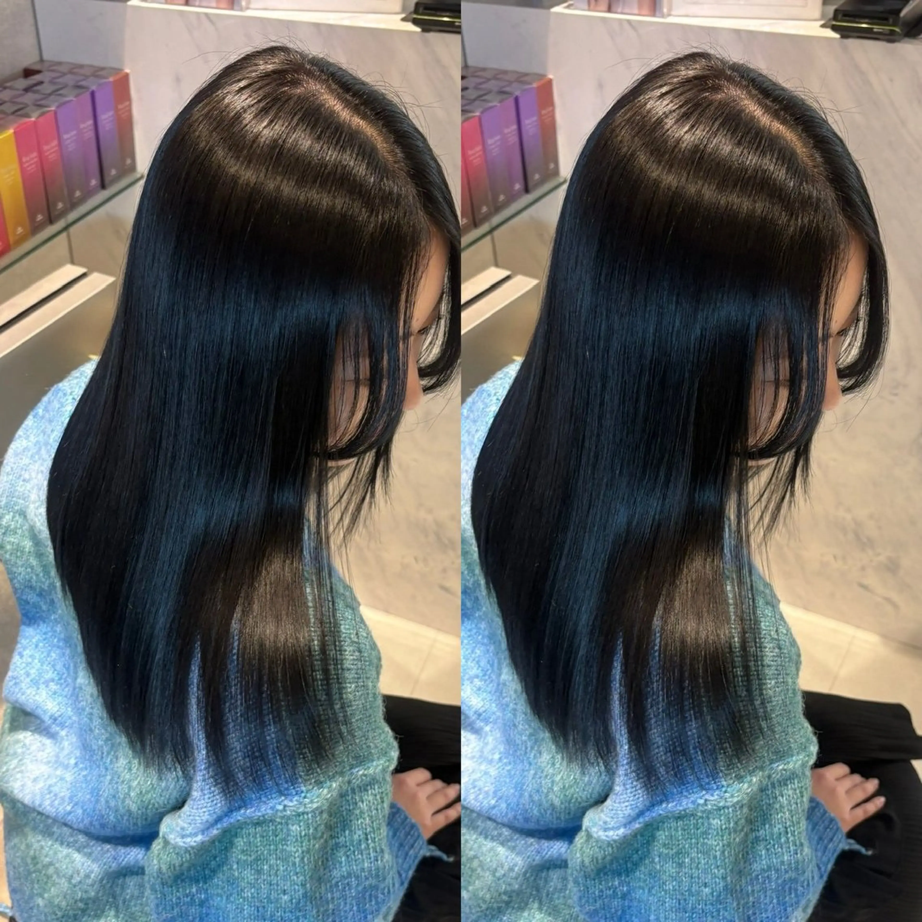 ロング カラー ブリーチ 髪質改善 縮毛矯正 トリートメント 酸性ストレート カット ヘアカラー トリートメント 髪の整形/髪質改善 🌱暗髪/だいすけのヘアスタイル