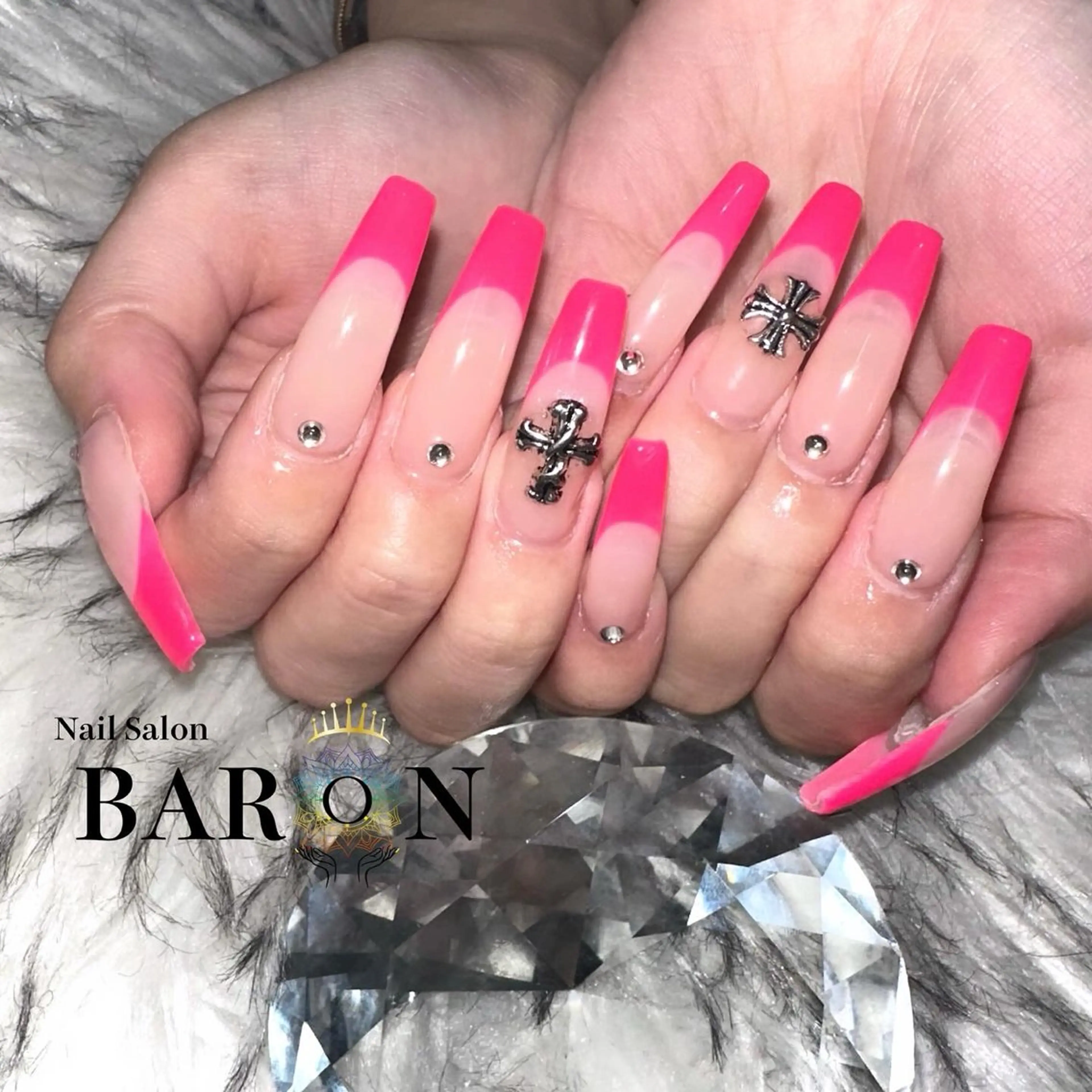ネイル 持ち込み スカルプネイル ♛BARON♛ YURAのネイルデザイン