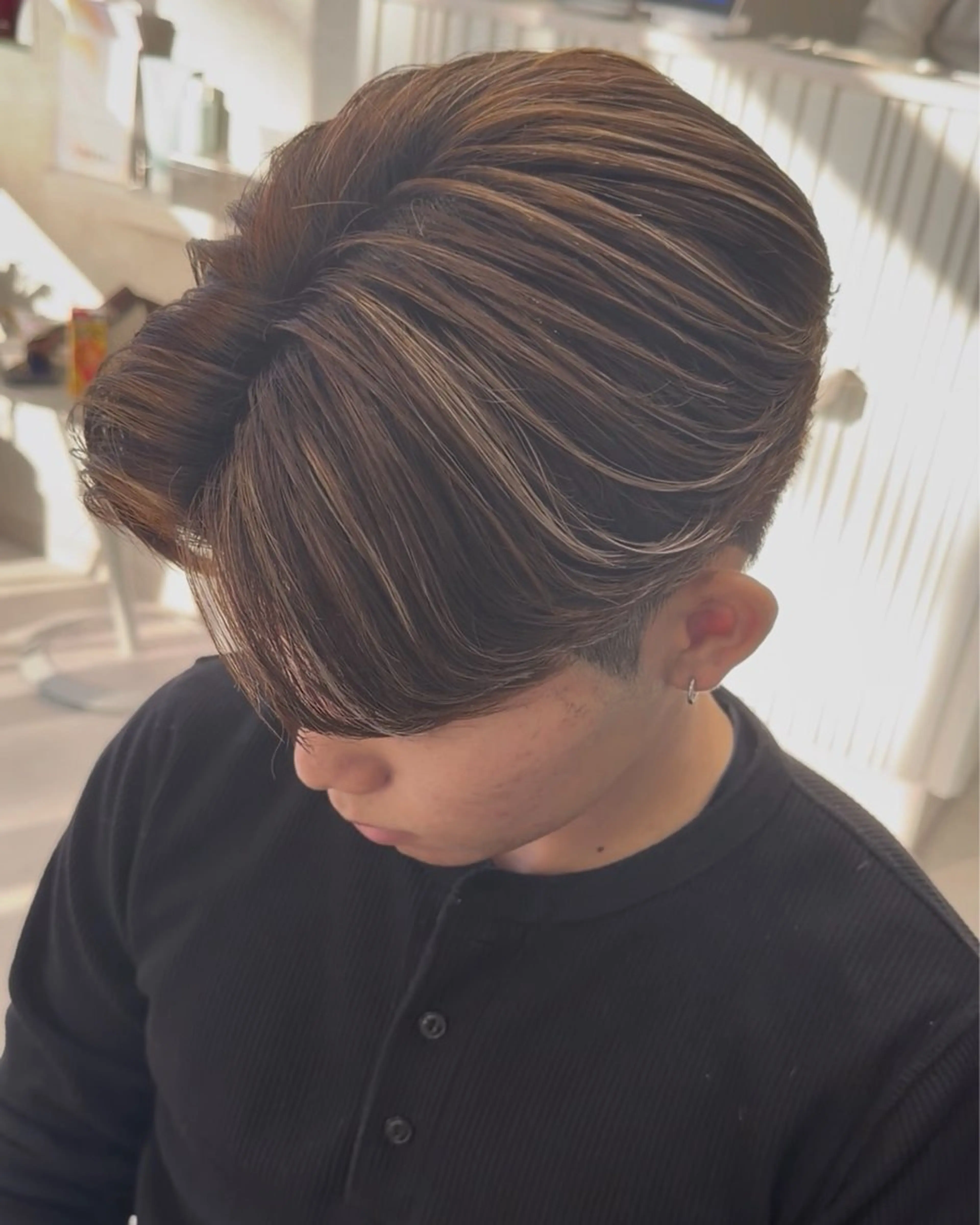 カラー パーマ メンズ カット ヘアカラー 縮毛矯正 毛流れ/メンズパーマ kanata/溝の口のヘアスタイル