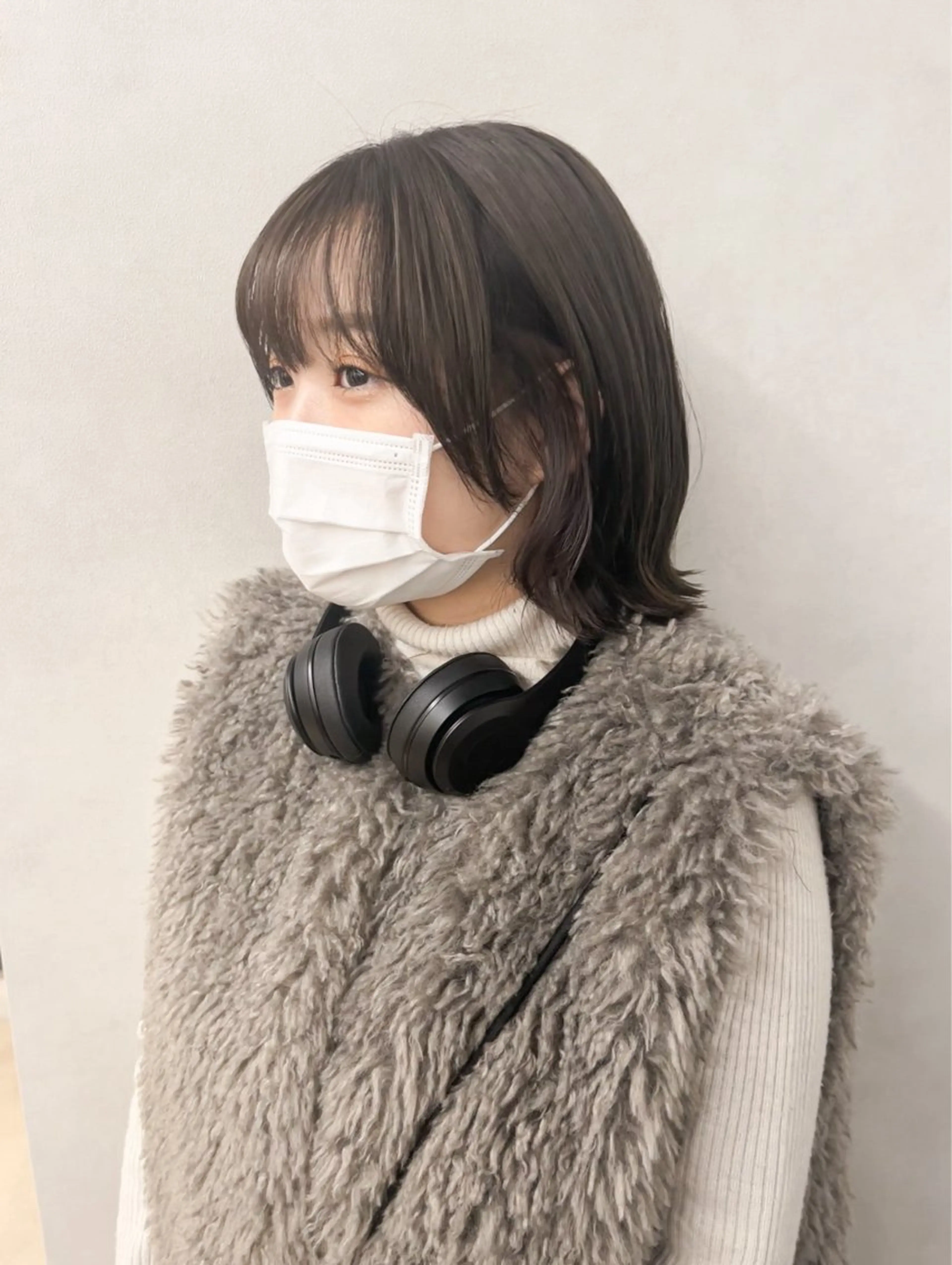 ショート カラー グレージュ FERIA あべの yumeho🍭のヘアスタイル