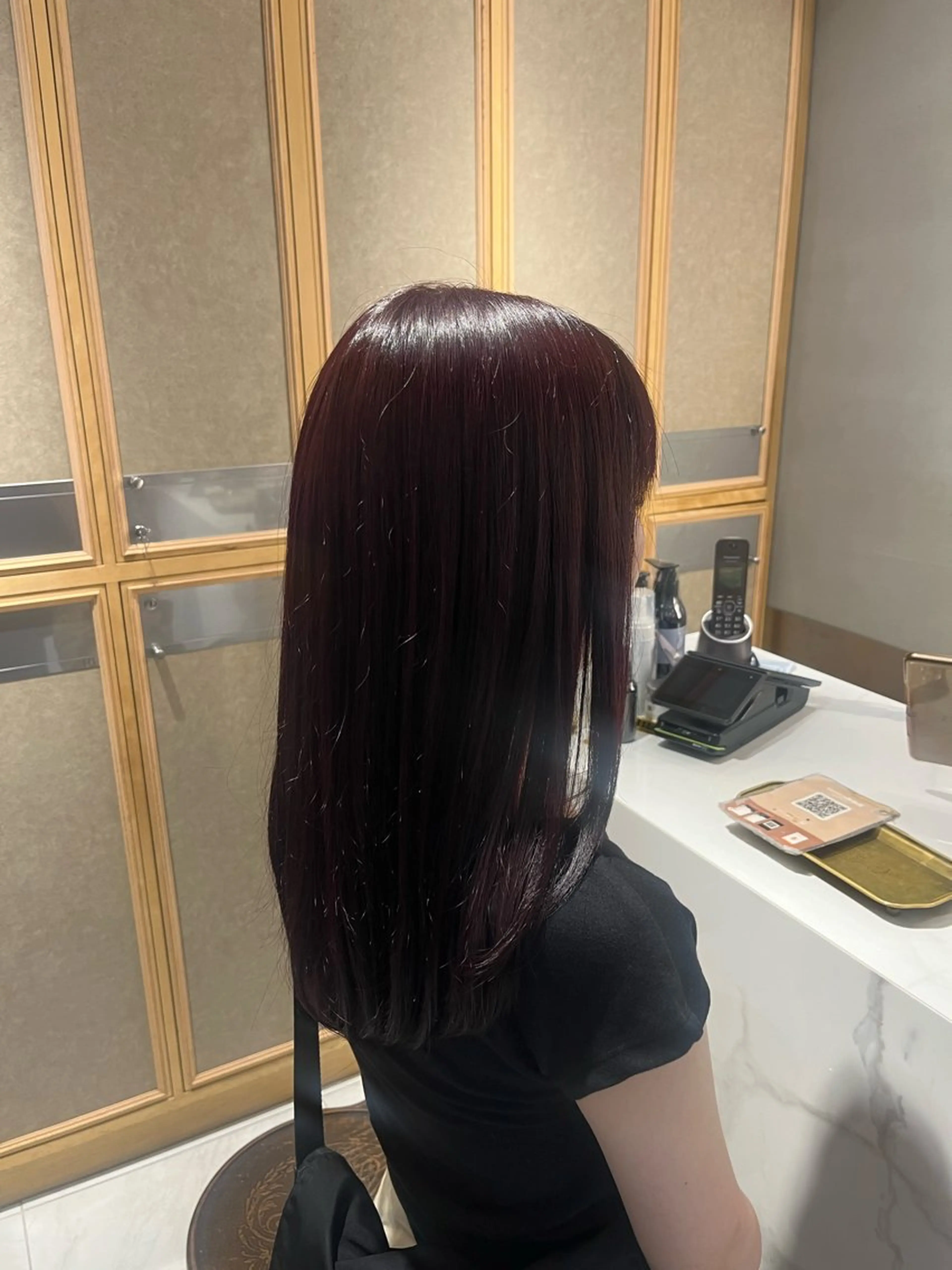 ロング カラー ブラウンカラー レッドカラー カット ヘアカラー トリートメント ナミ🩶暗髪/暖色 ❤️/透明感/縮毛のヘアスタイル