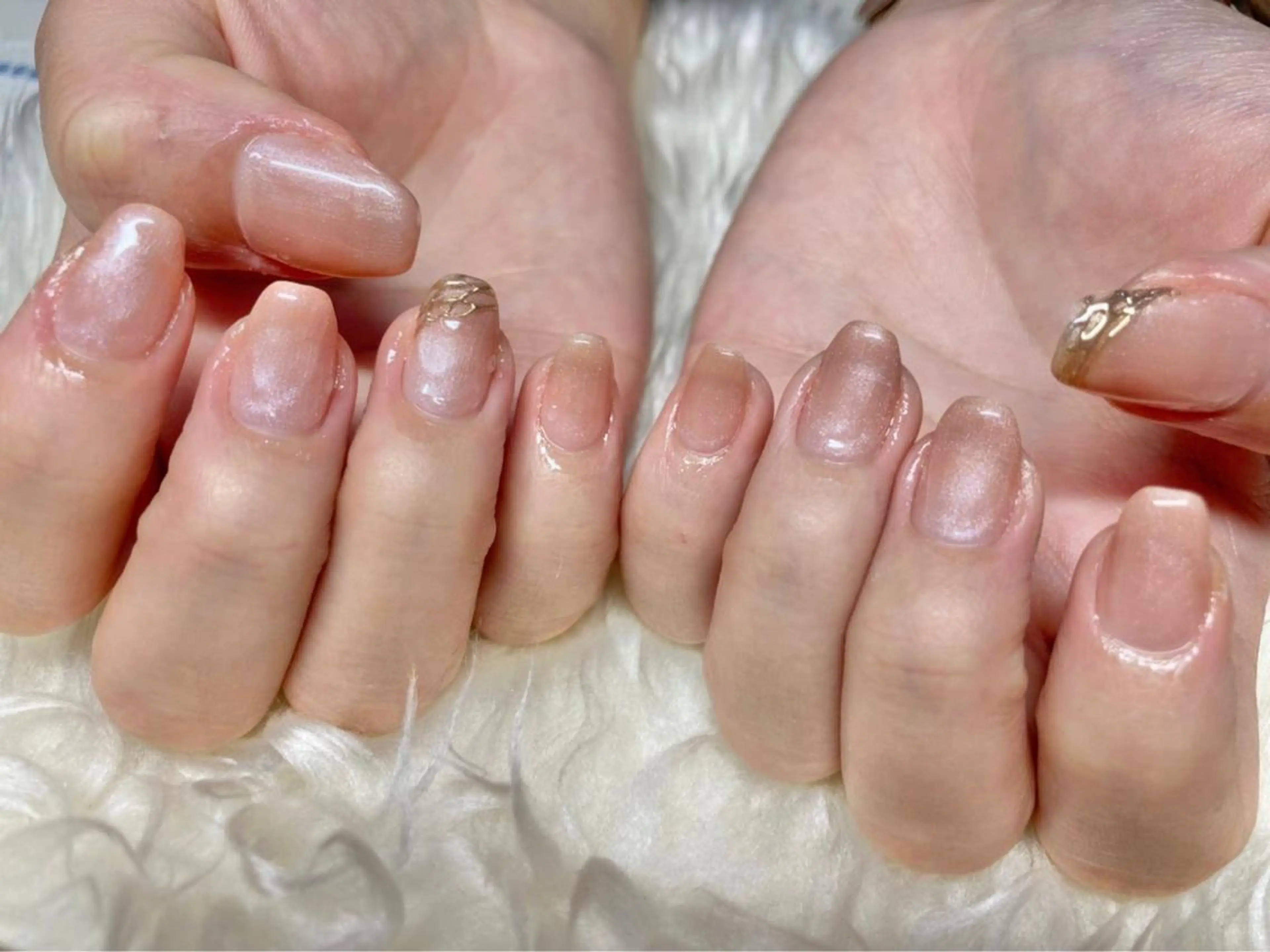 ネイル ジェルネイル ミラーネイル パラジェル ブライダルネイル 冬ネイル Nail&eye Belire 新宿のネイルデザイン