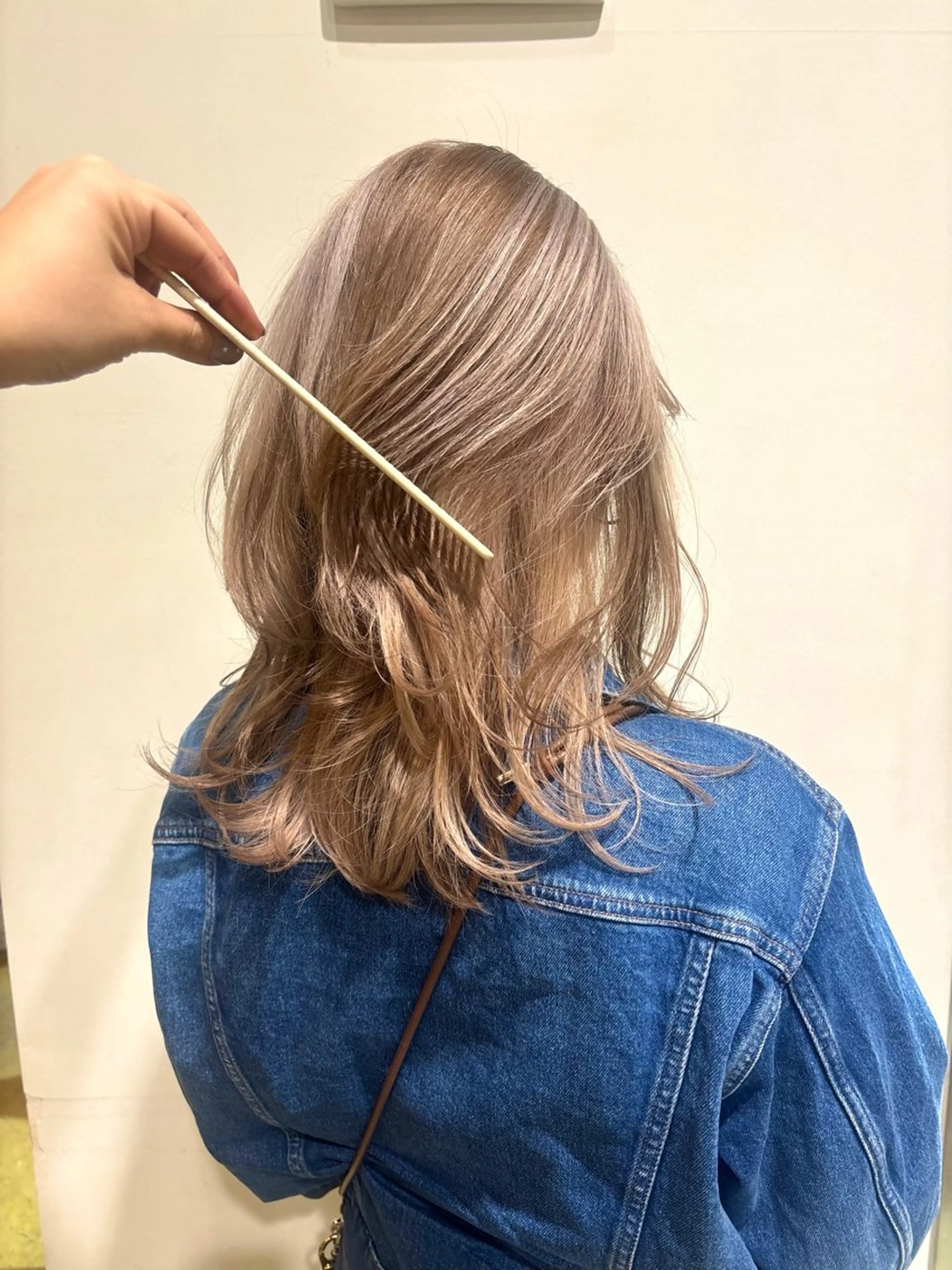 ミディアム ヘアカラー YUI/アイブロウ/ 透明感カラー✨のヘアスタイル