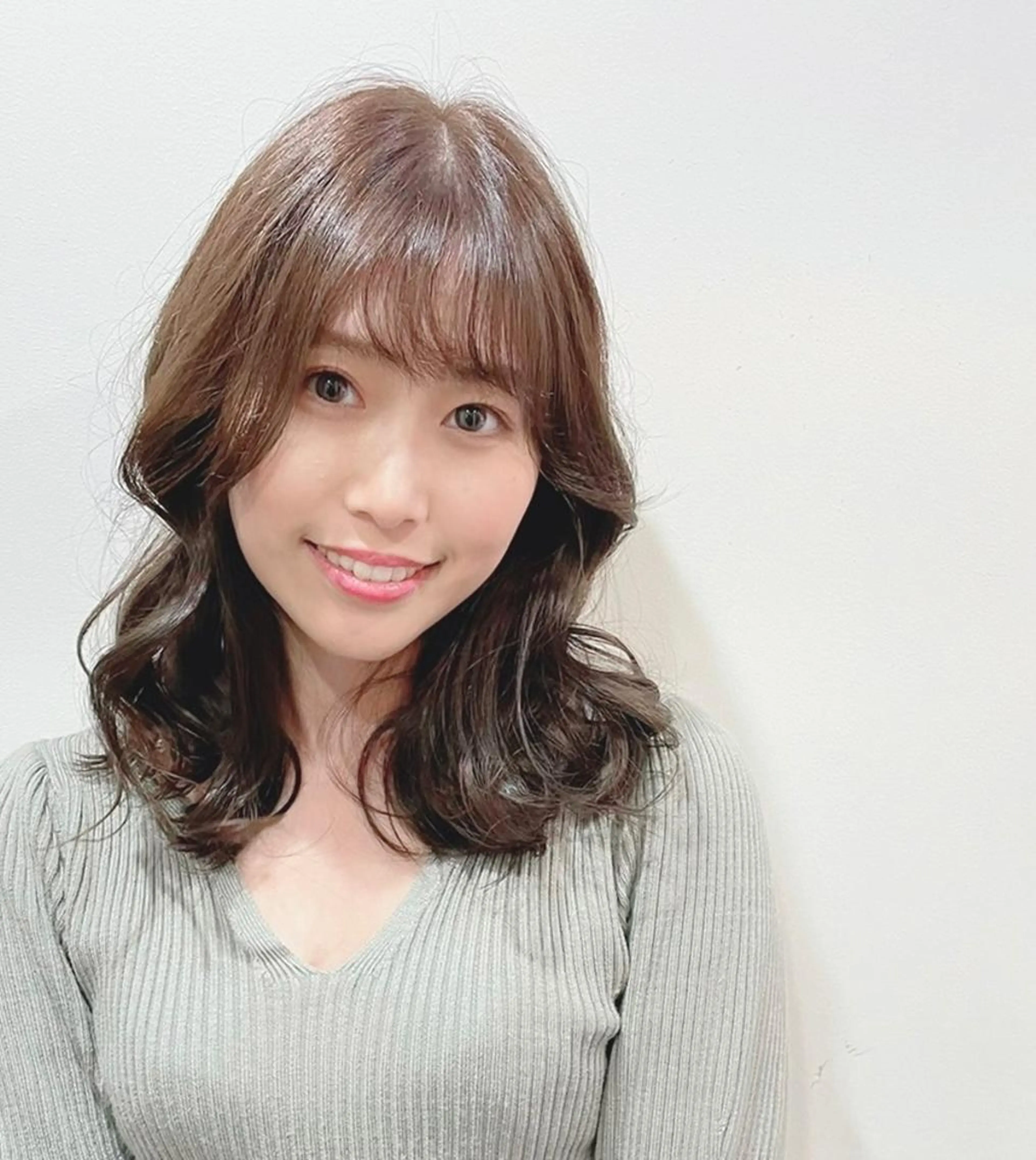 【初回】骨格補正カット＋フルカラー＋髪質改善酸熱トリートメントの写真