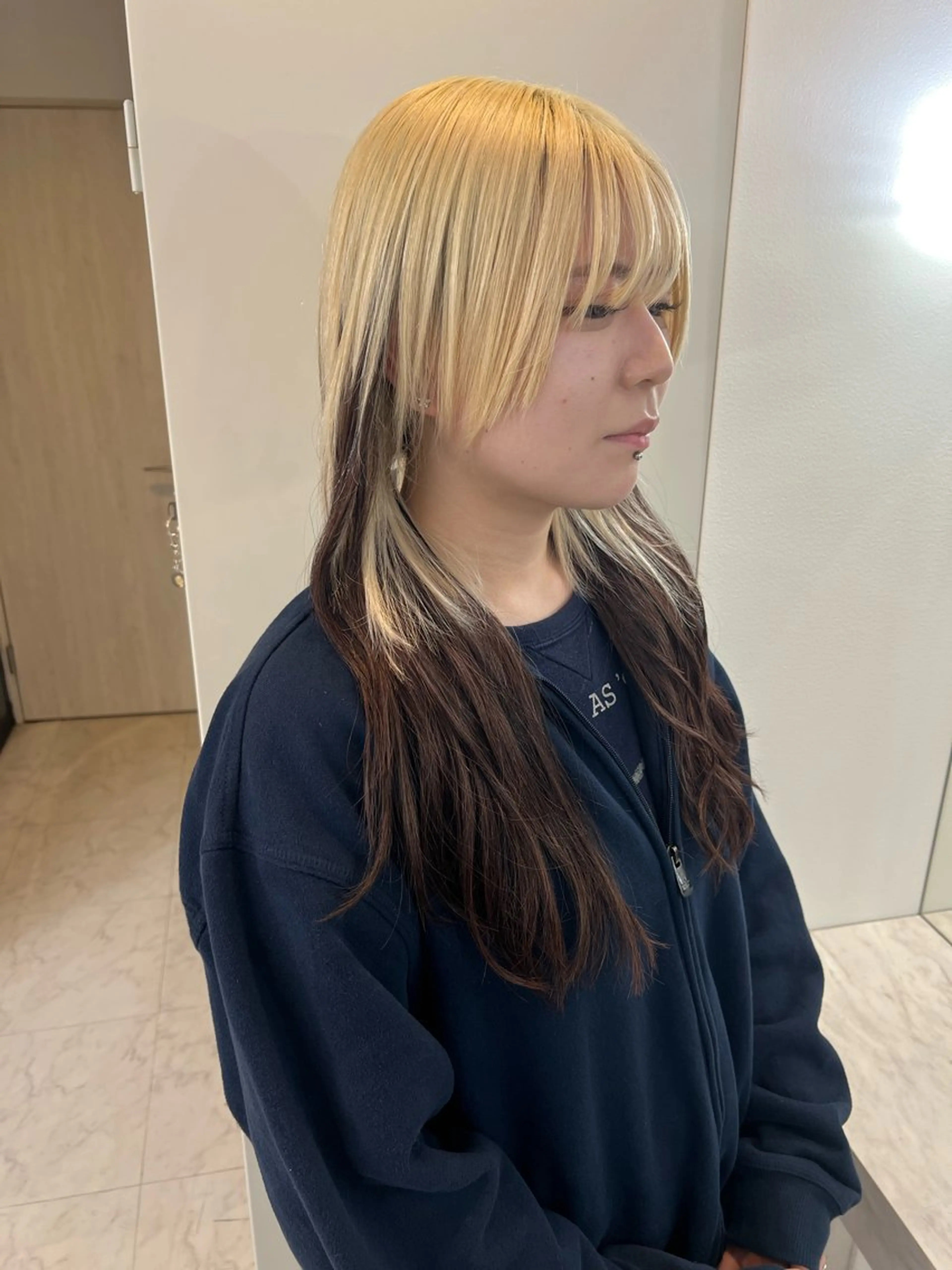 ロング カラー エクステ カット エクステ ✨髪質改善✖︎顔周り レイヤー✨ナカムラのヘアスタイル