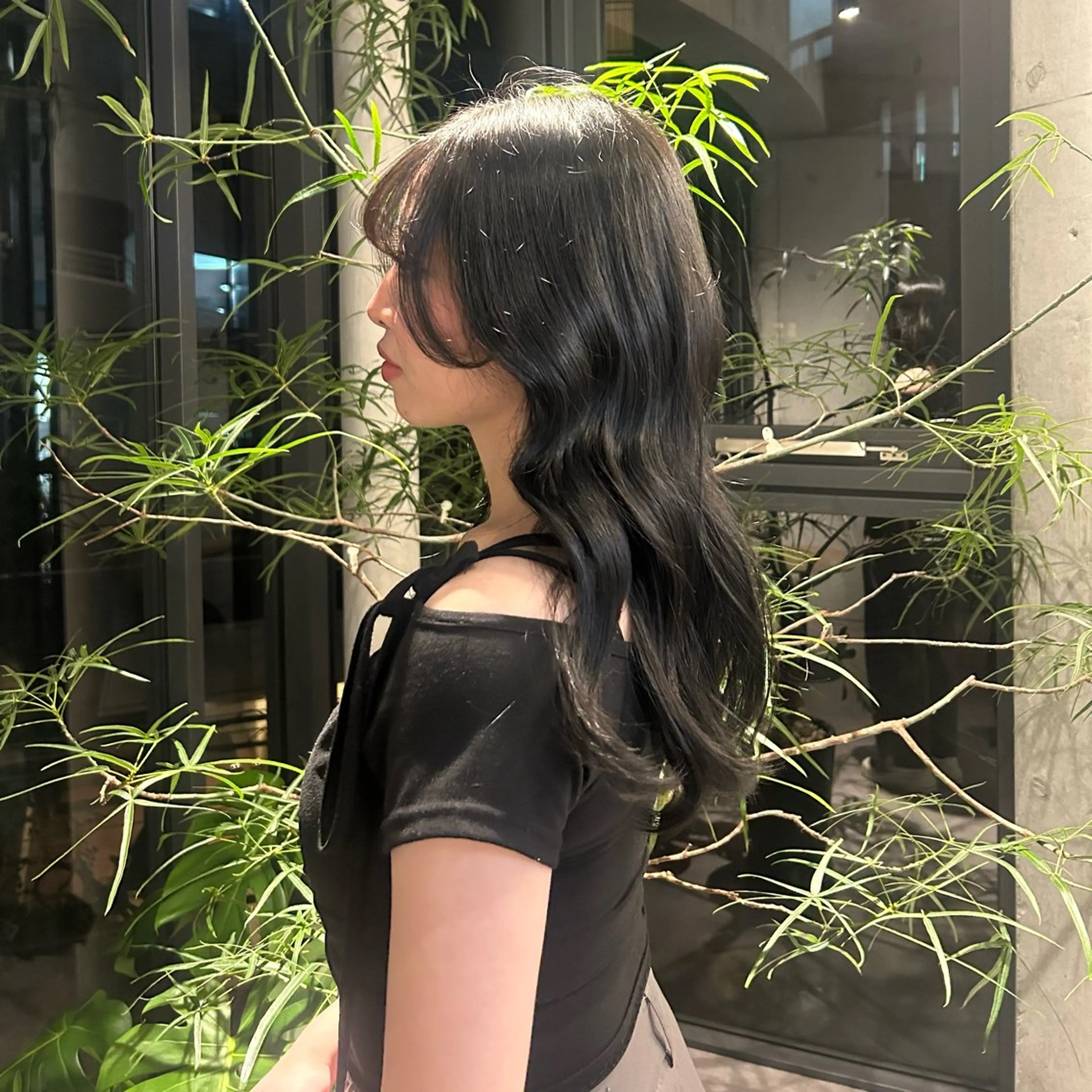 ミディアム カラー 透明感カラー yuri/中目黒 /レイヤー/ボブのヘアスタイル