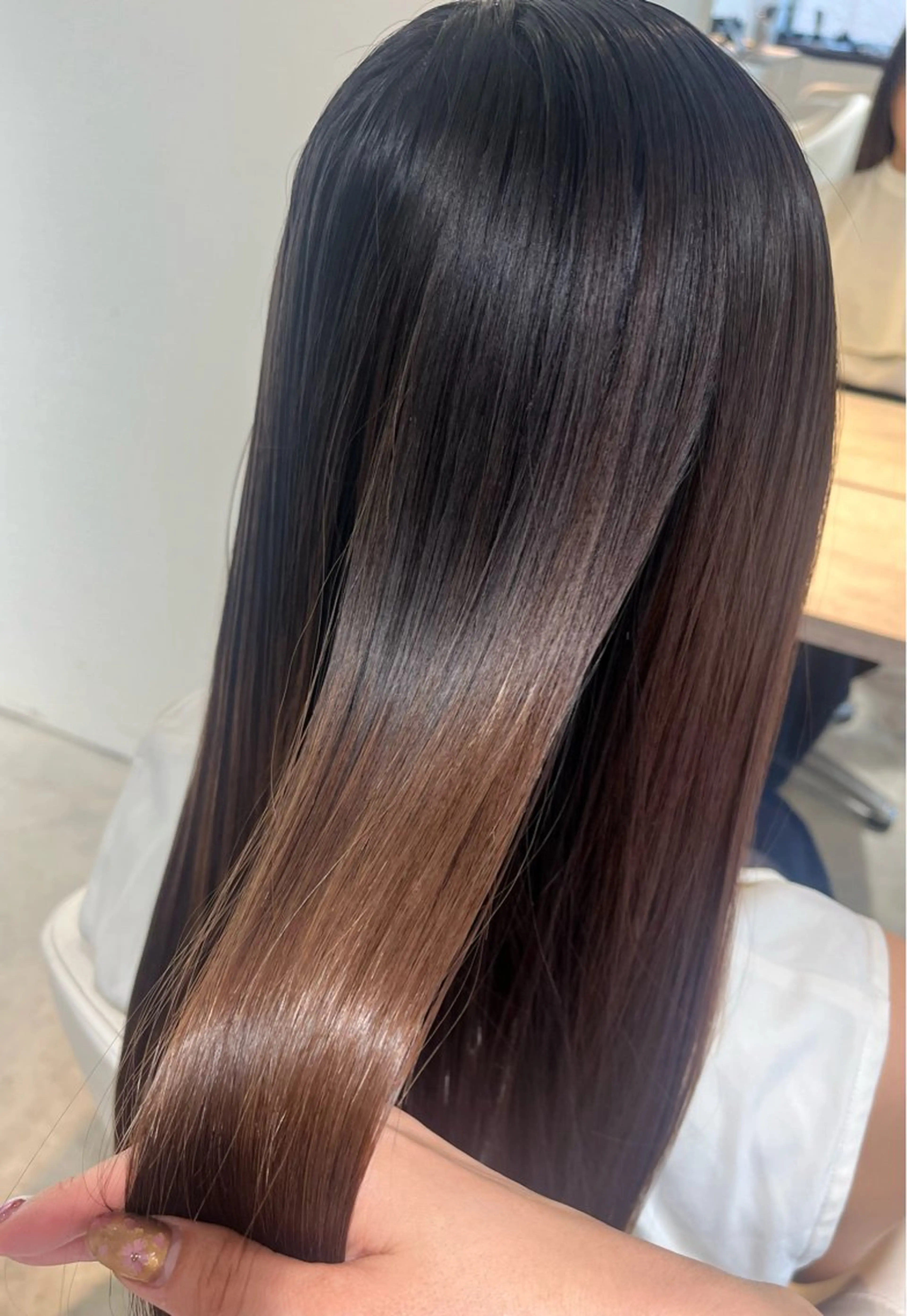 セミロング 髪質改善 トリートメント トリートメント 🦋🫧艶髪カラー 🫧🦋あいりのヘアスタイル