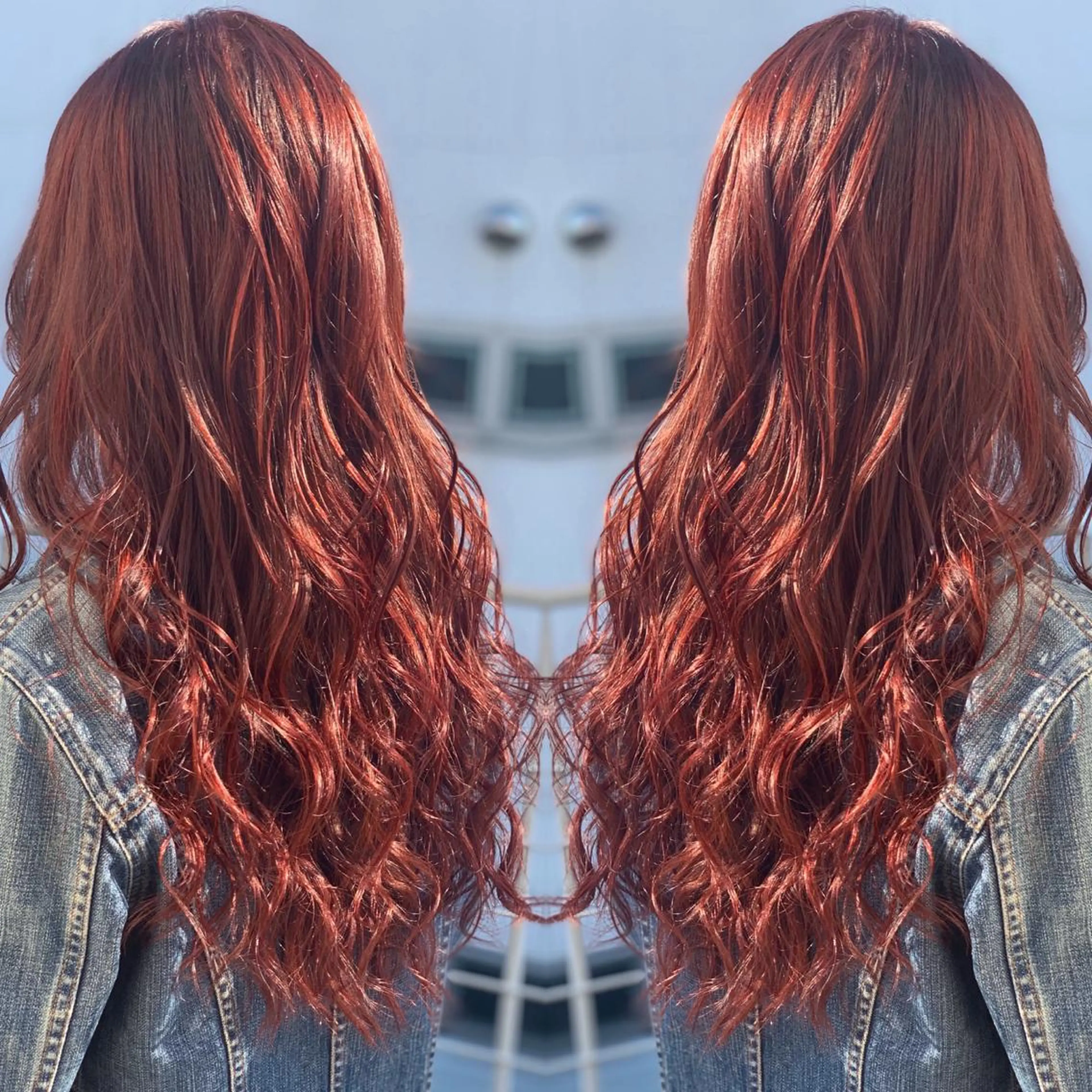 ロング カラー ヘアアレンジ 髪質改善×ハイトーン 中田啄也のヘアスタイル