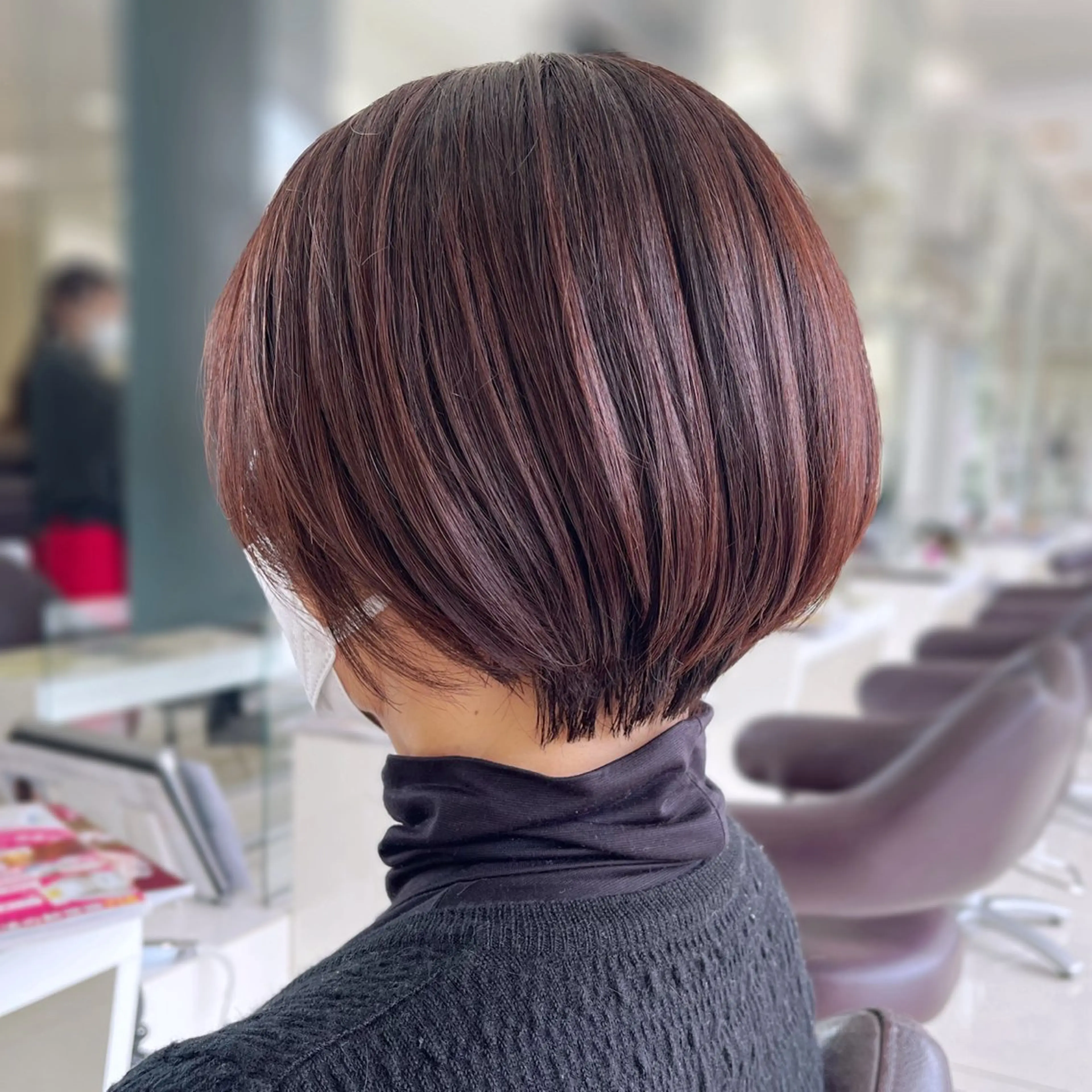 ショート カット ヘアカラー 赤みなしカラー/梅田 /レイヤー/IORIのヘアスタイル