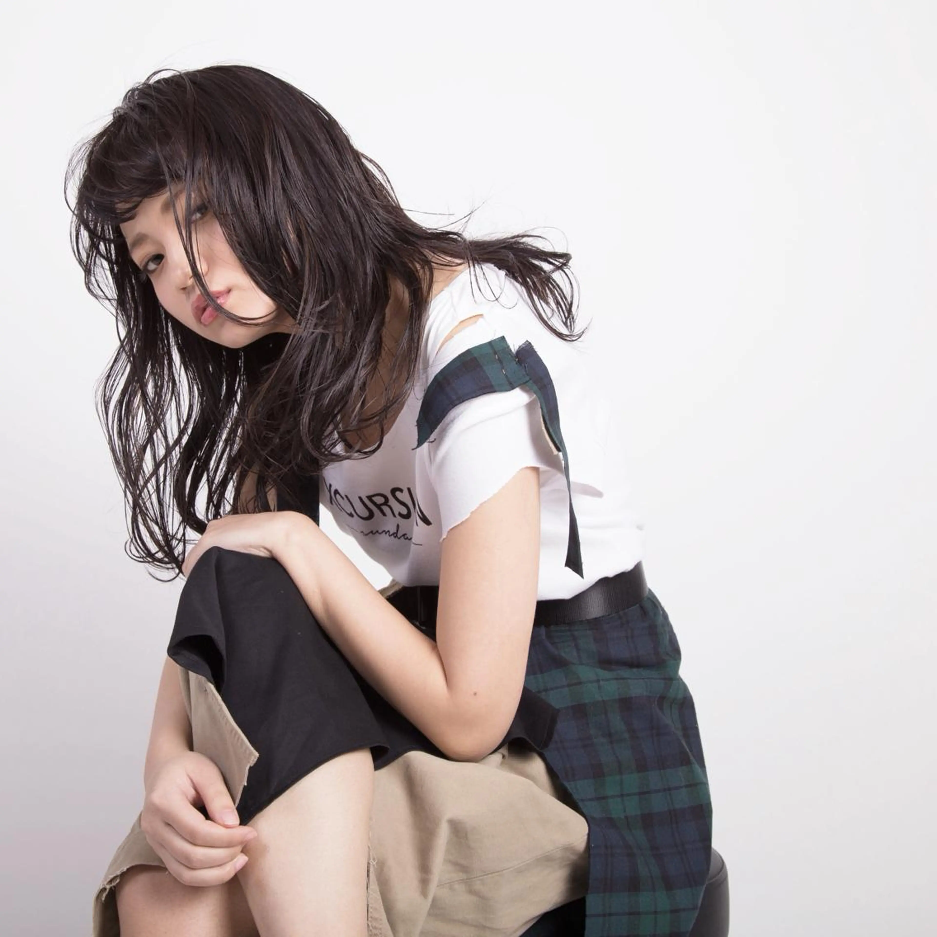 セミロング カラー ハイライトカラー ハイライト 似合わせカット トリートメント カット ヘアカラー トリートメント 池田 真由美のヘアスタイル