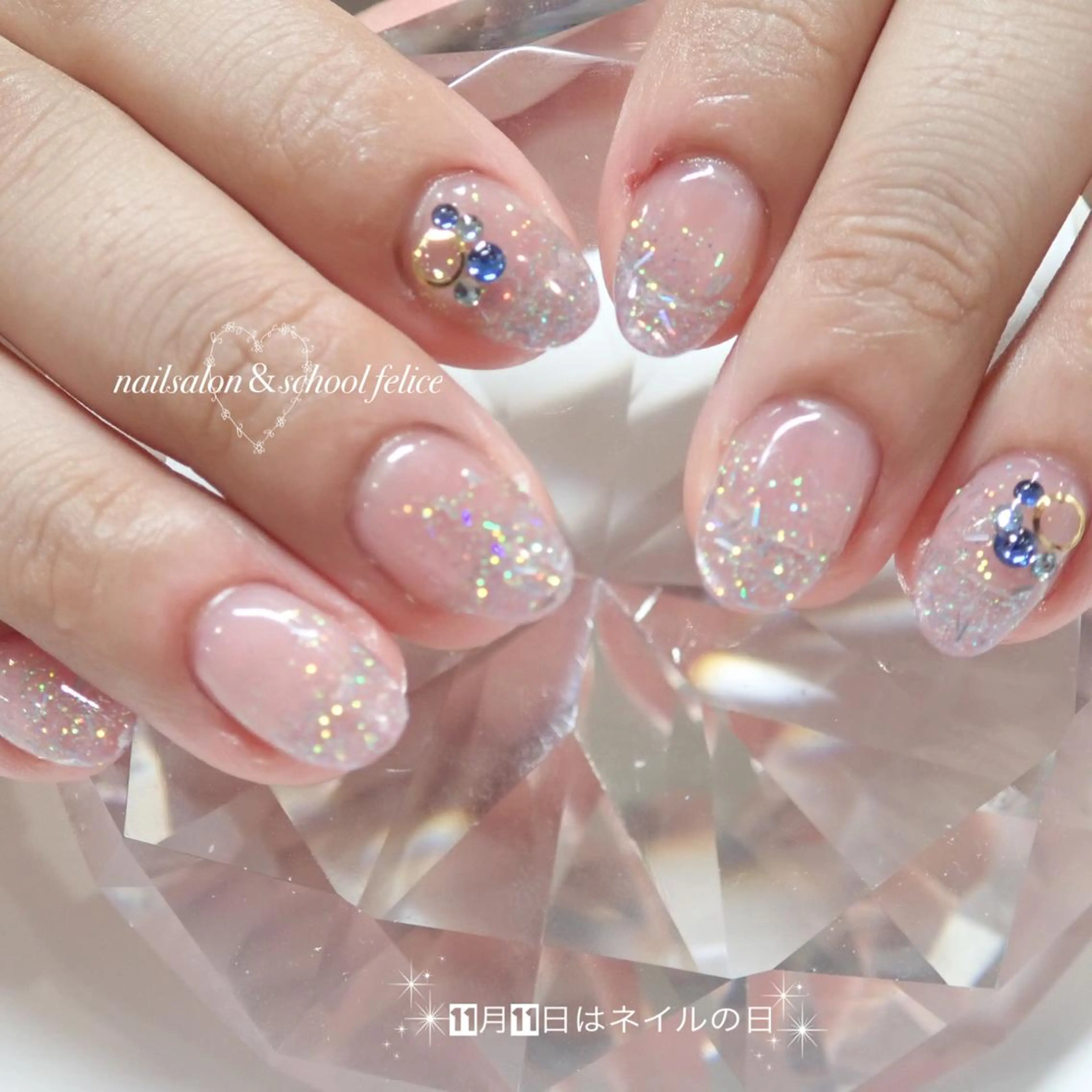 ネイル スカルプネイル ネイリスト 陽弓のネイルデザイン