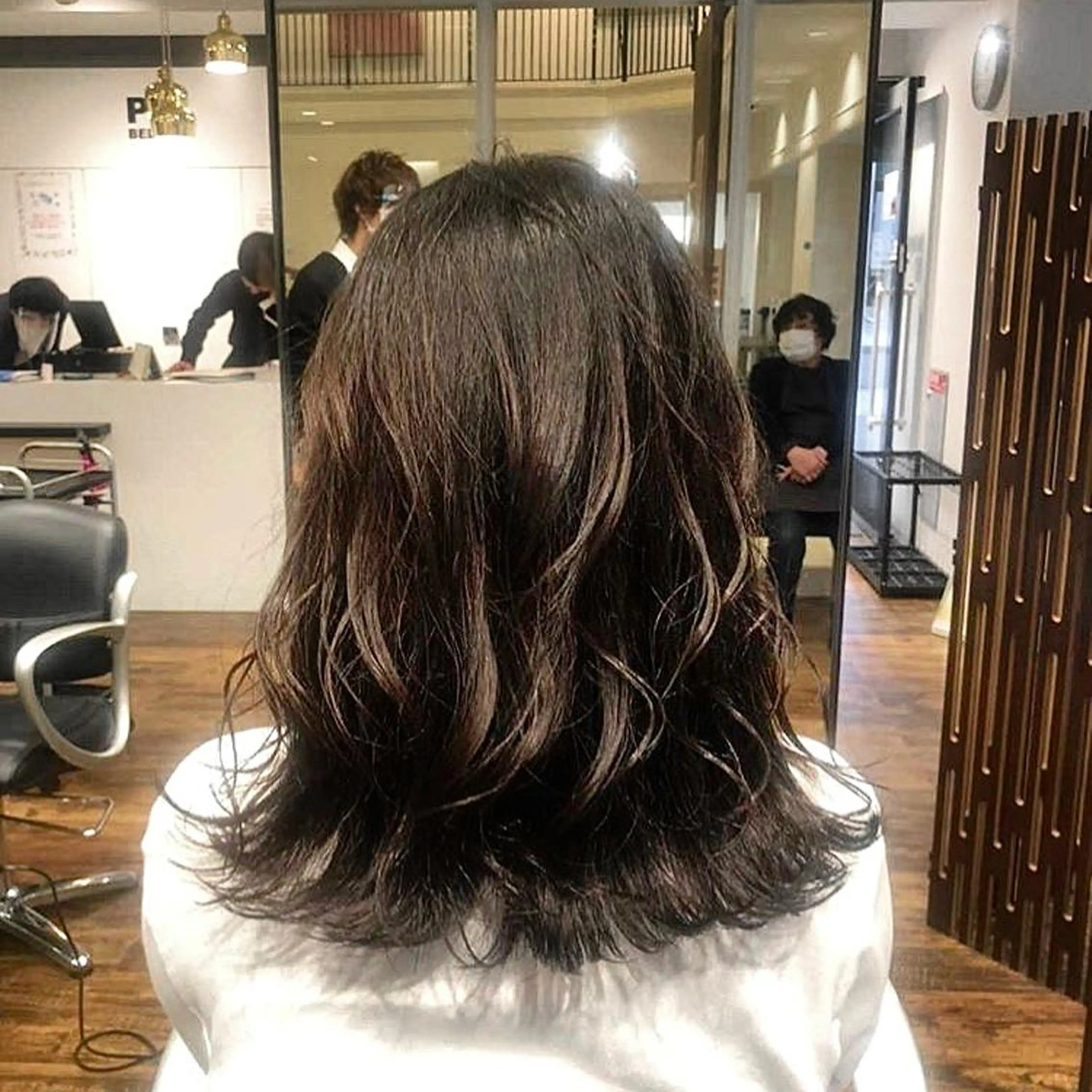 セミロング カラー 髪質改善/縮毛矯正/ 超高濃度水素ケアのヘアスタイル