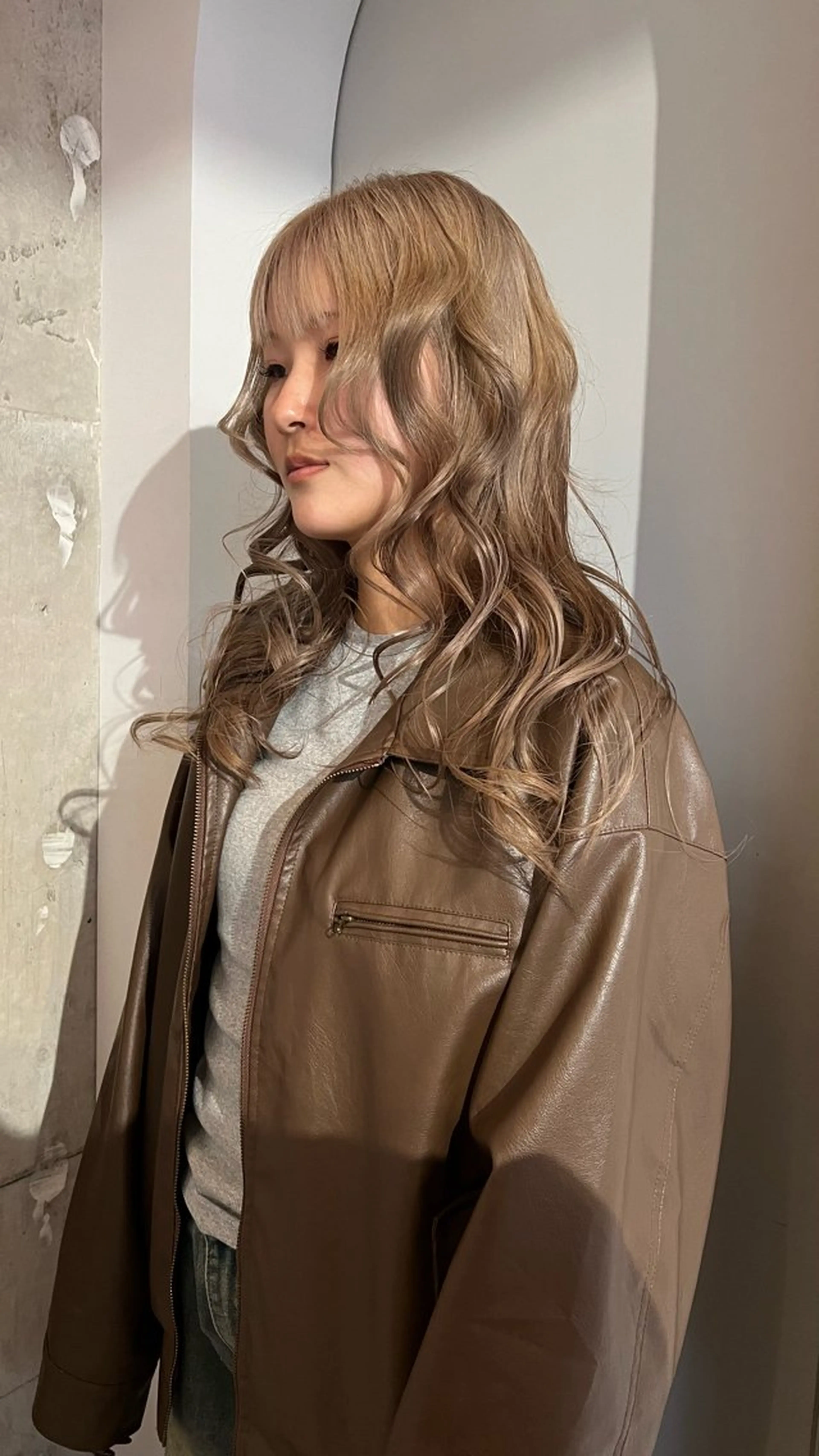 ロング ヘアカラー ハッシュレイヤー ༊*·˚ リナのヘアスタイル