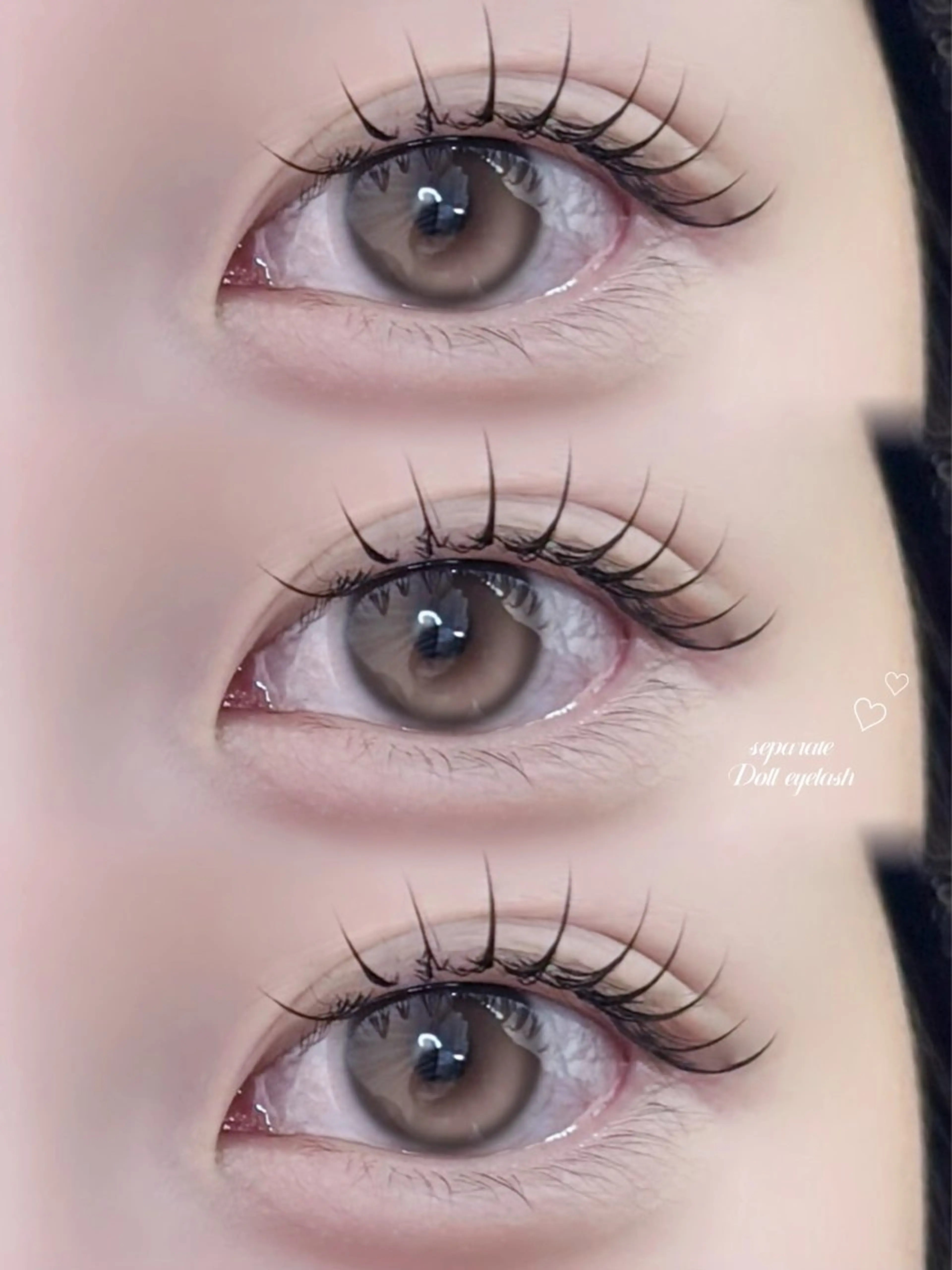 マツエク・マツパ 韓国風束感まつ毛🩵 Nozomiのマツエク・マツパデザイン