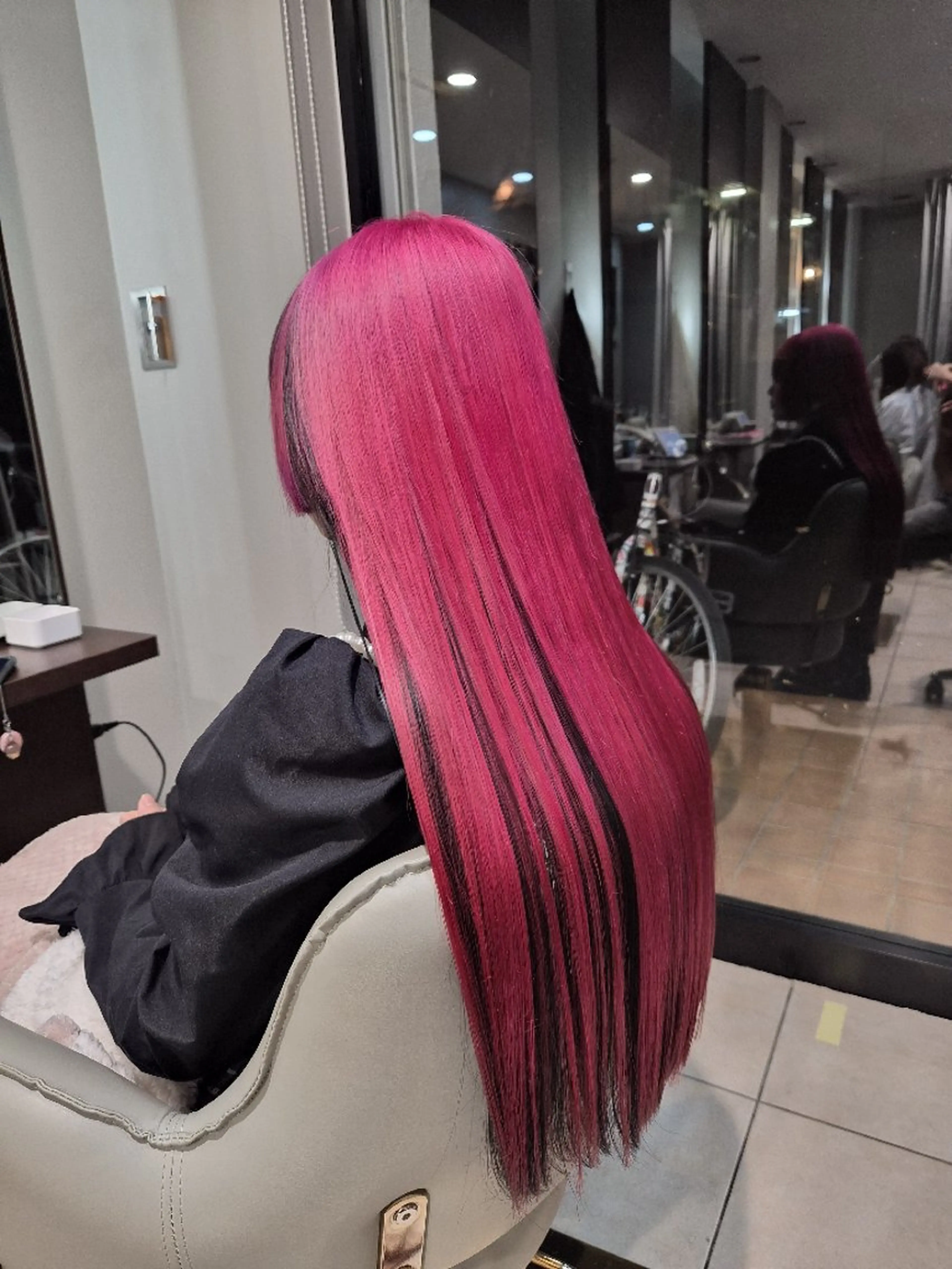 ロング カラー ヘアカラー 雅/ダブルカラー/ 白髪ぼかしハイライトのヘアスタイル