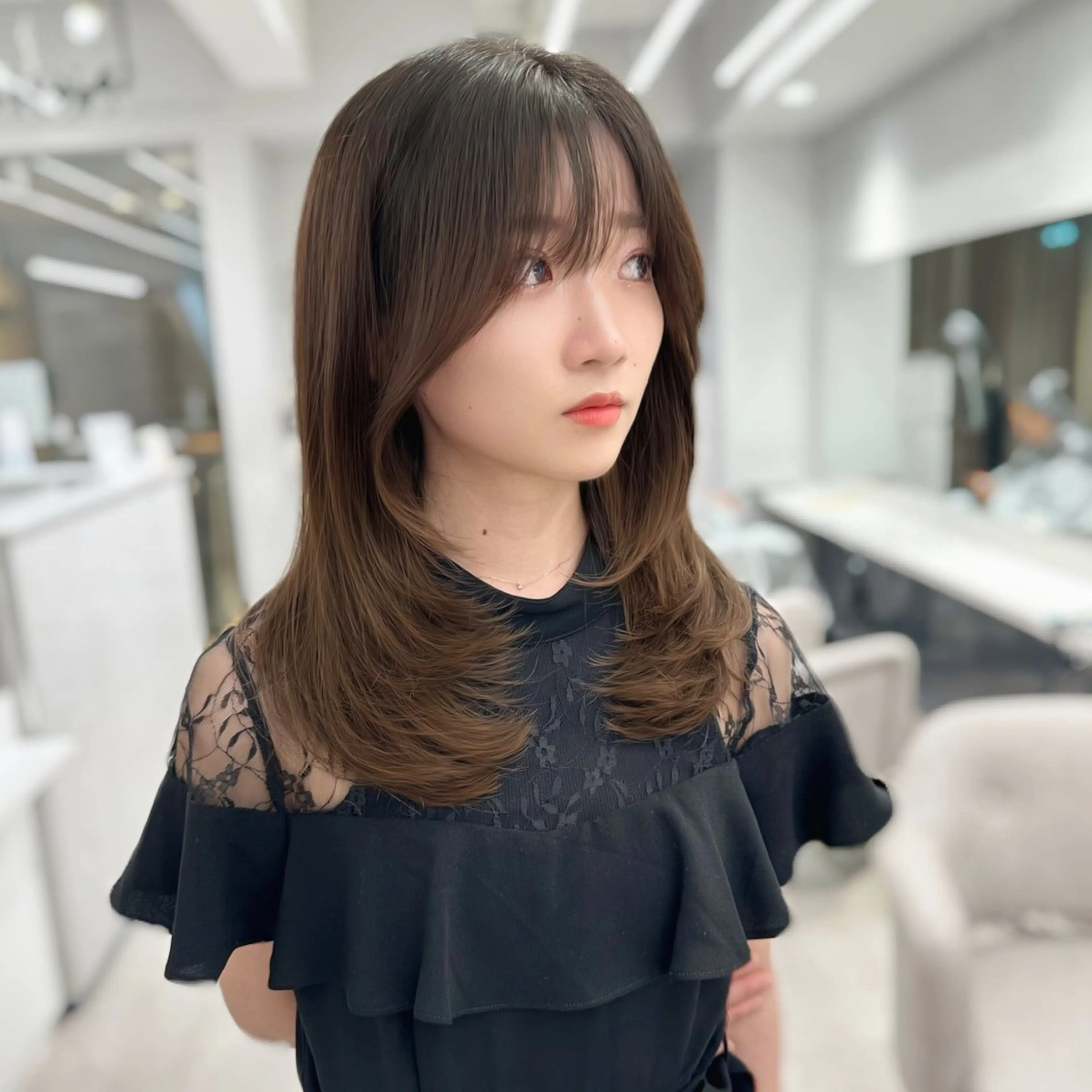 ロング ヘアセット レイヤーカット/ 髪質改善/羽柴りくのヘアスタイル