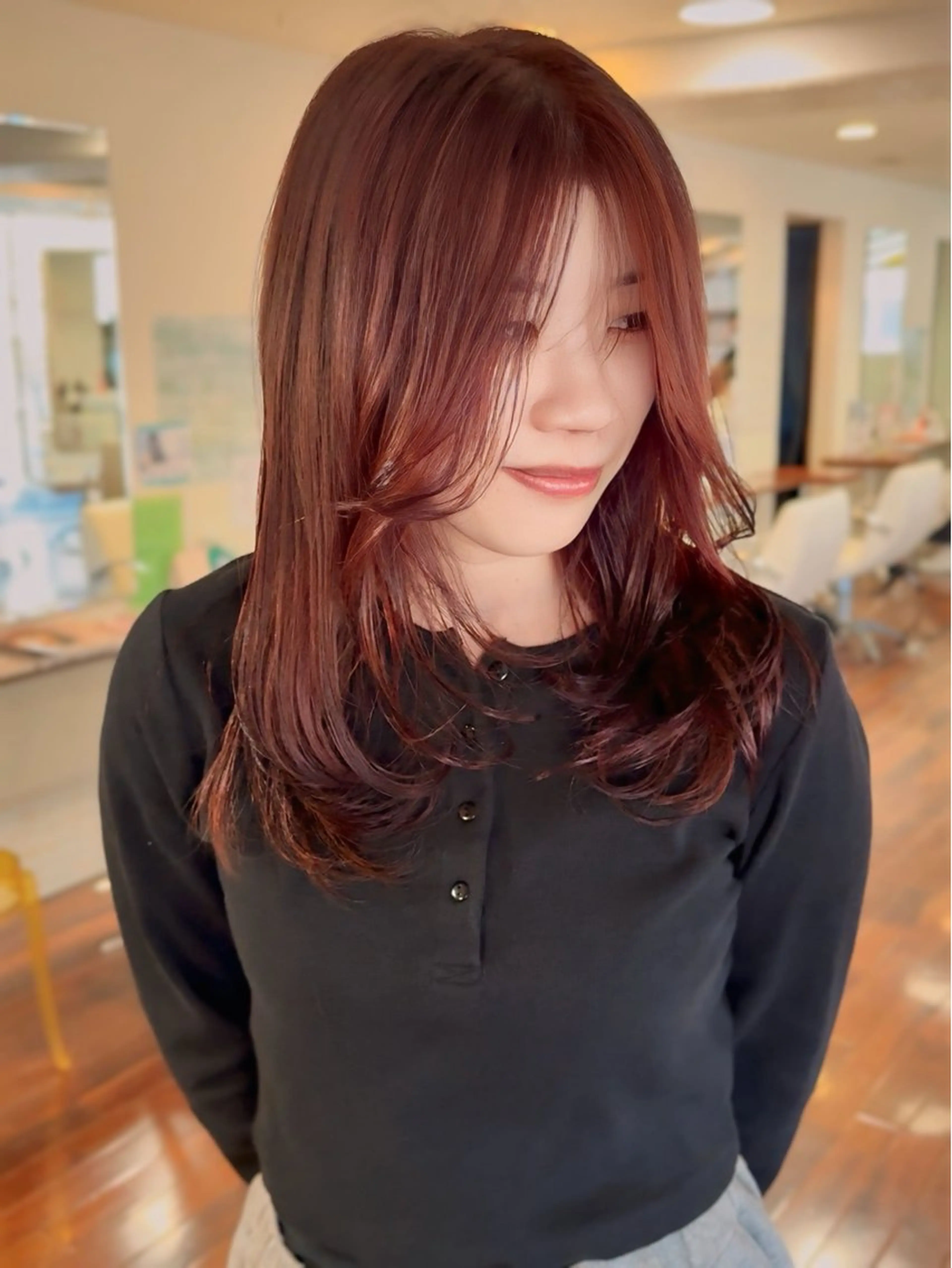 ロング カラー レイヤーカット 髪質改善美容師 🪽YOSSYのヘアスタイル