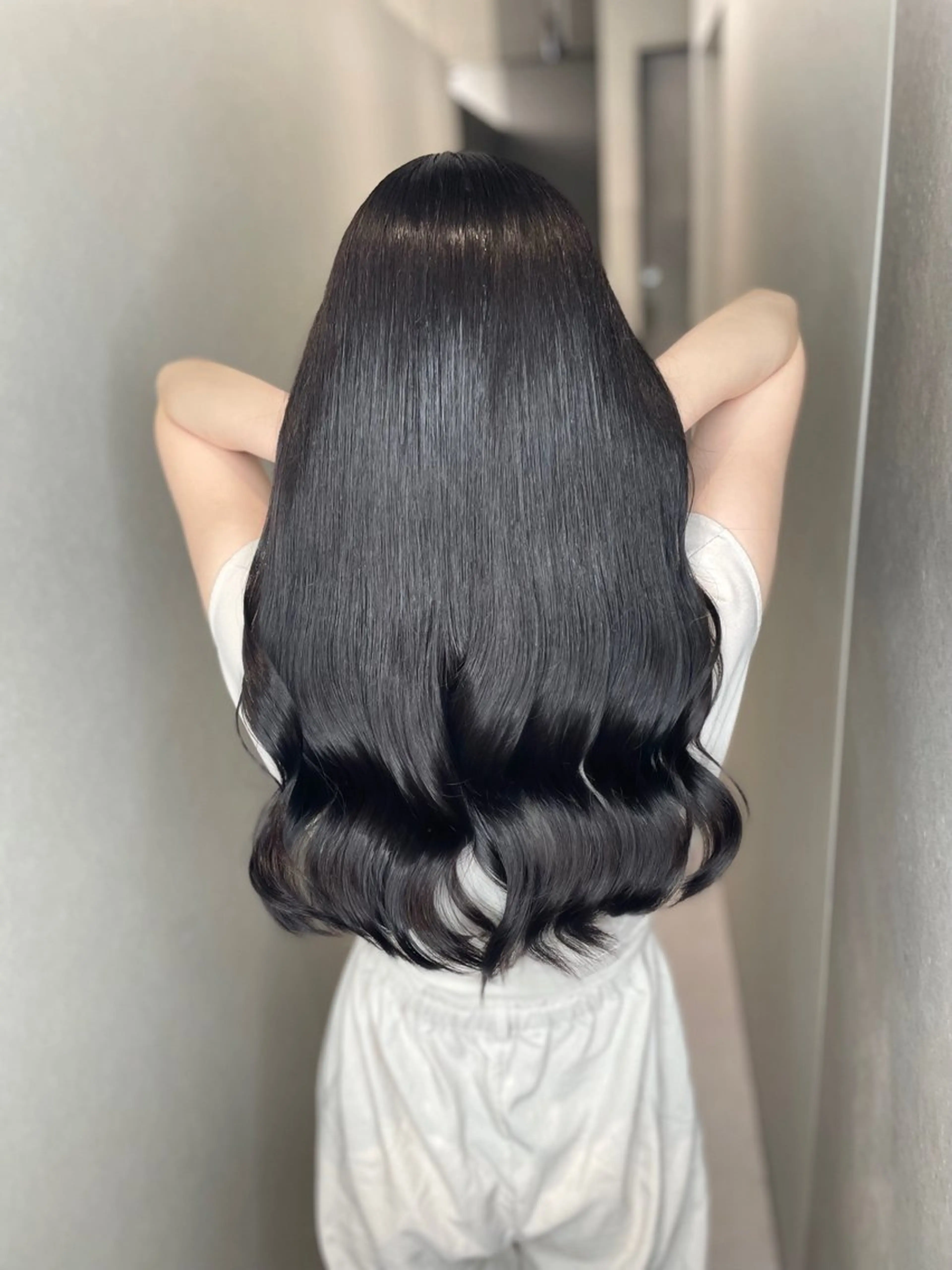 ロング カラー 透明感カラー 髪質改善 今井 勝也のヘアスタイル