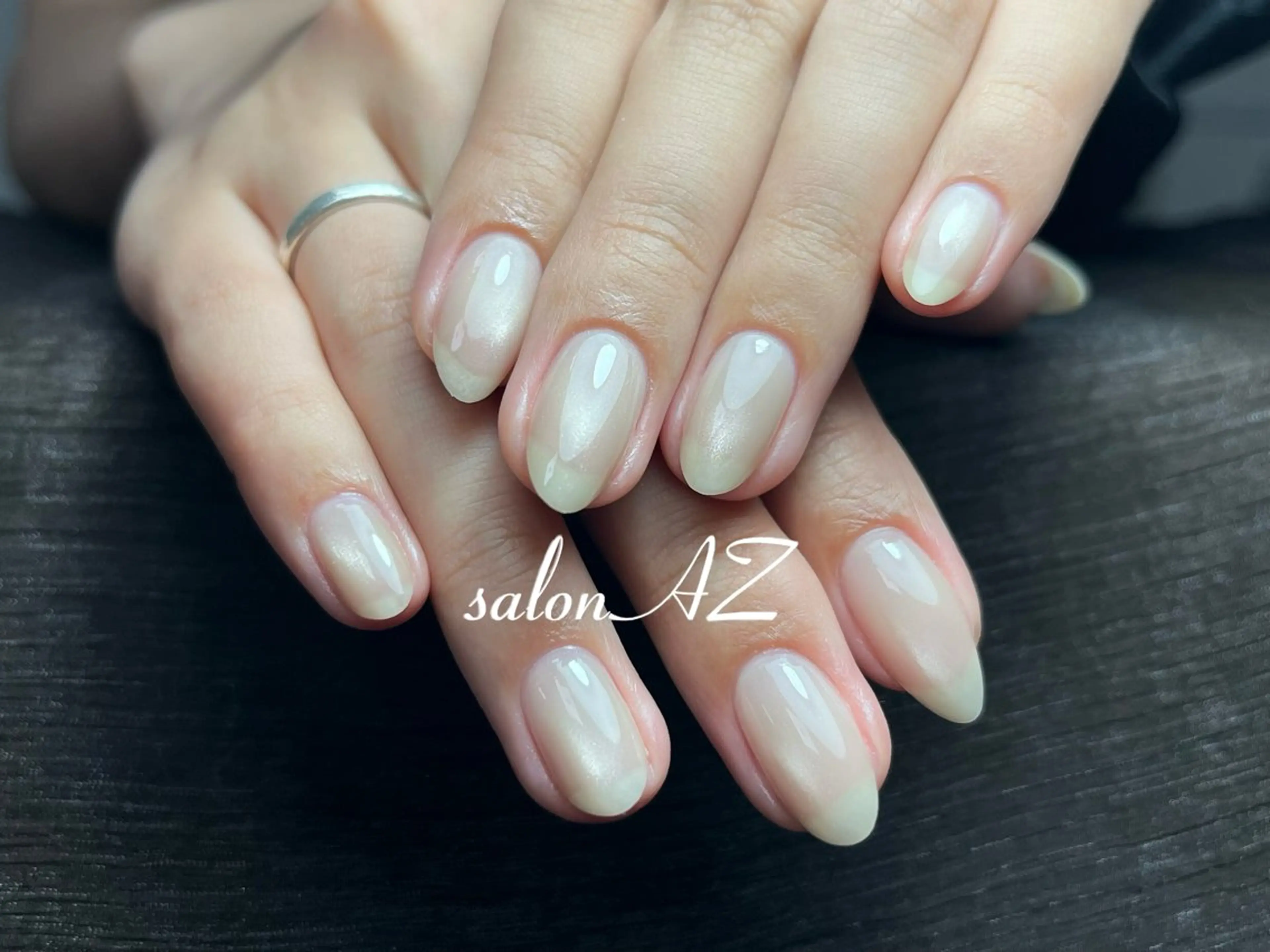 ネイル アートネイル 長さ出し フットネイル フレンチネイル ジェルネイル salon AZのネイルデザイン