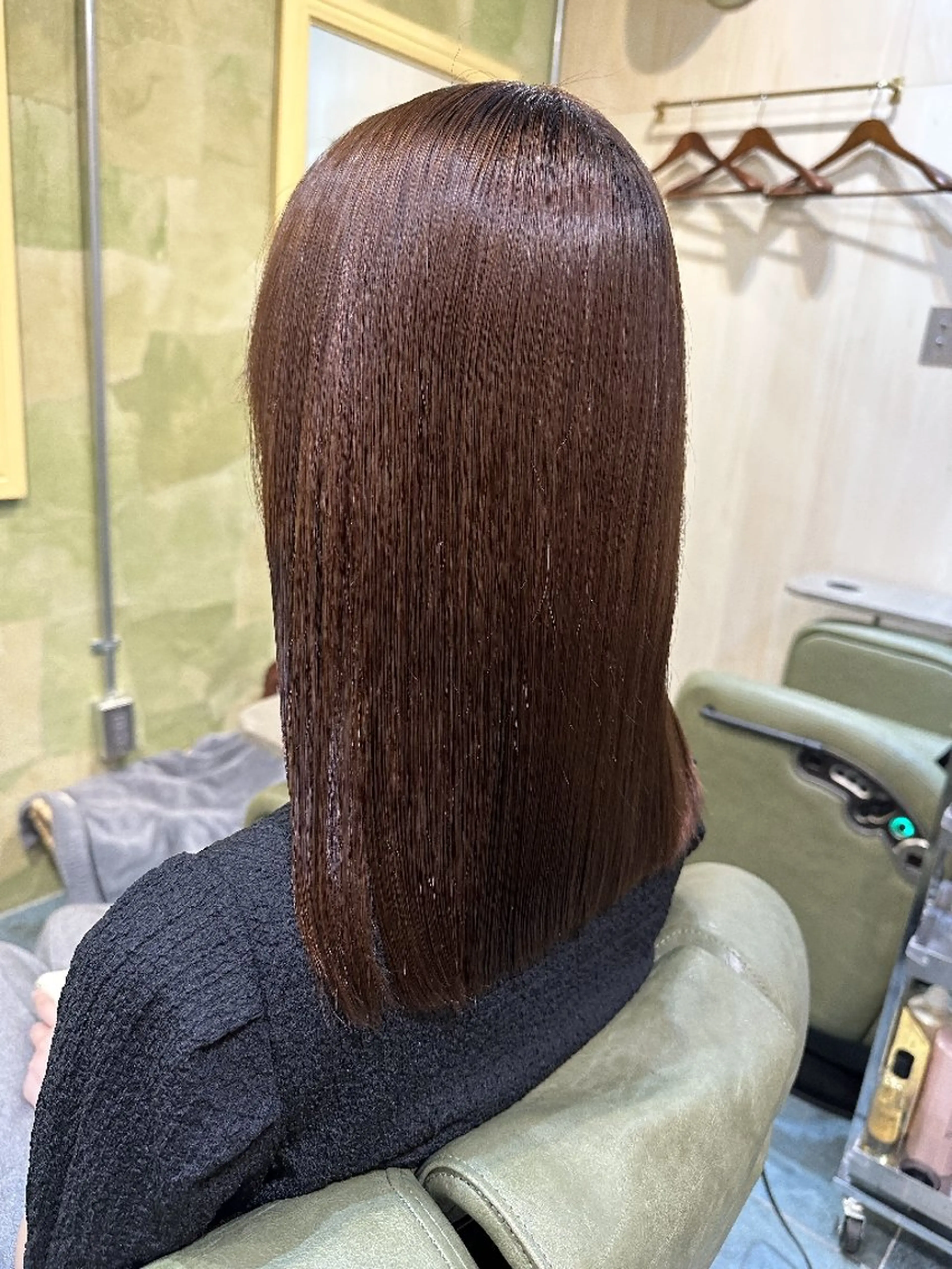 ミディアム 酸性ストレート 縮毛矯正 川端 智治のヘアスタイル