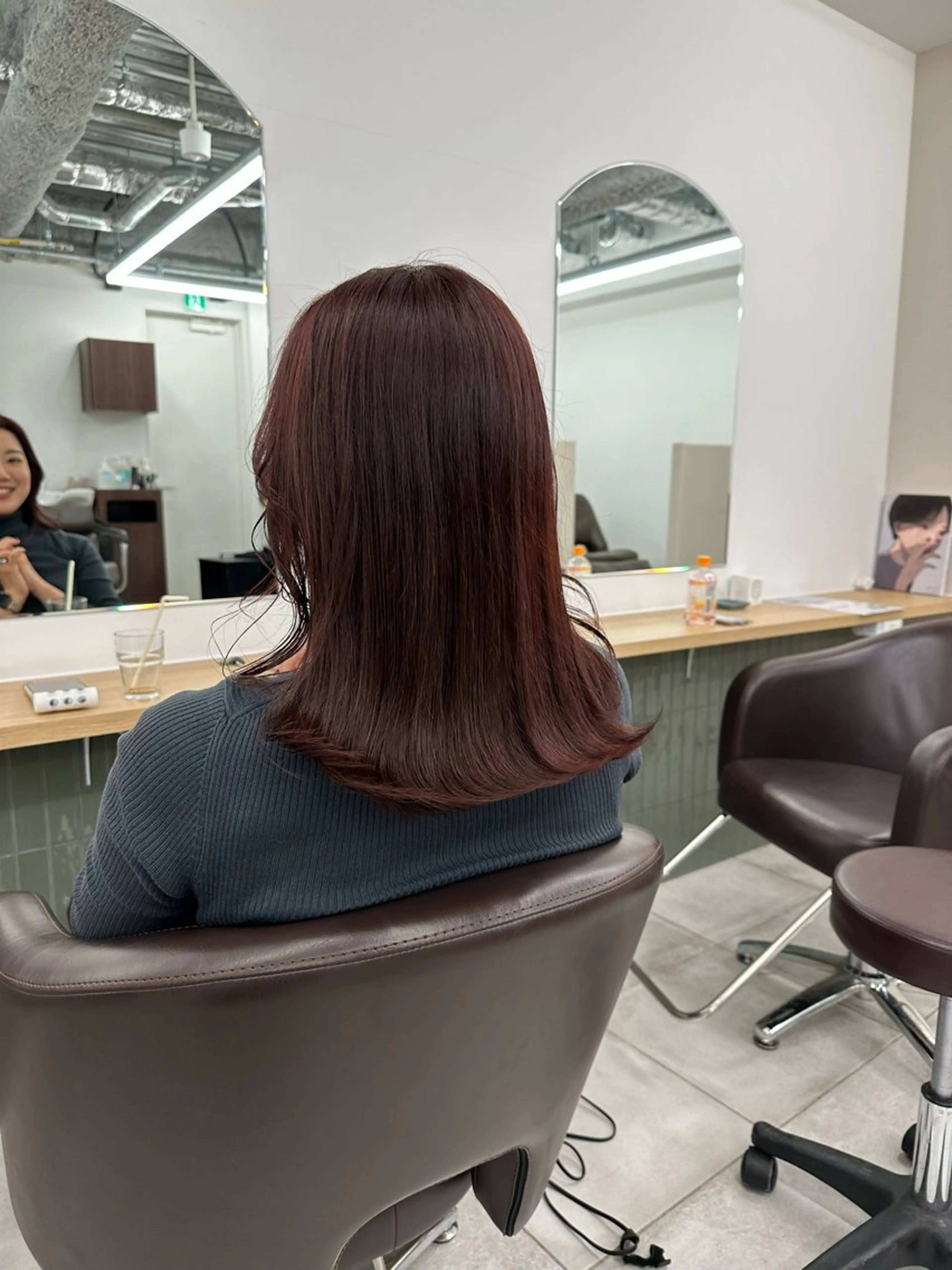 セミロング カラー キッズ ヘアカラー トリートメント オトナヘア🌸 harukaのヘアスタイル