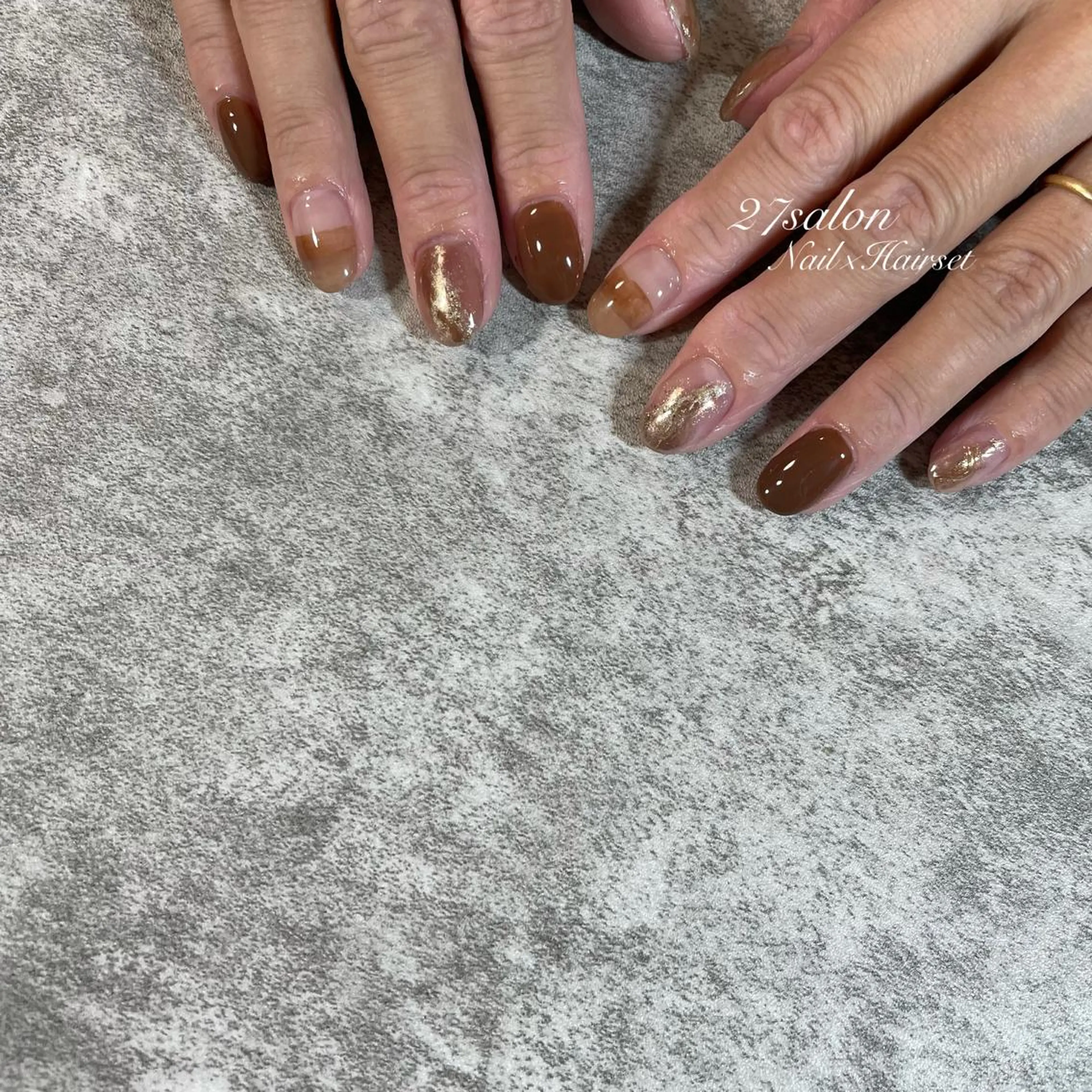 ネイル ニュアンスネイル 27salon yuinaのネイルデザイン