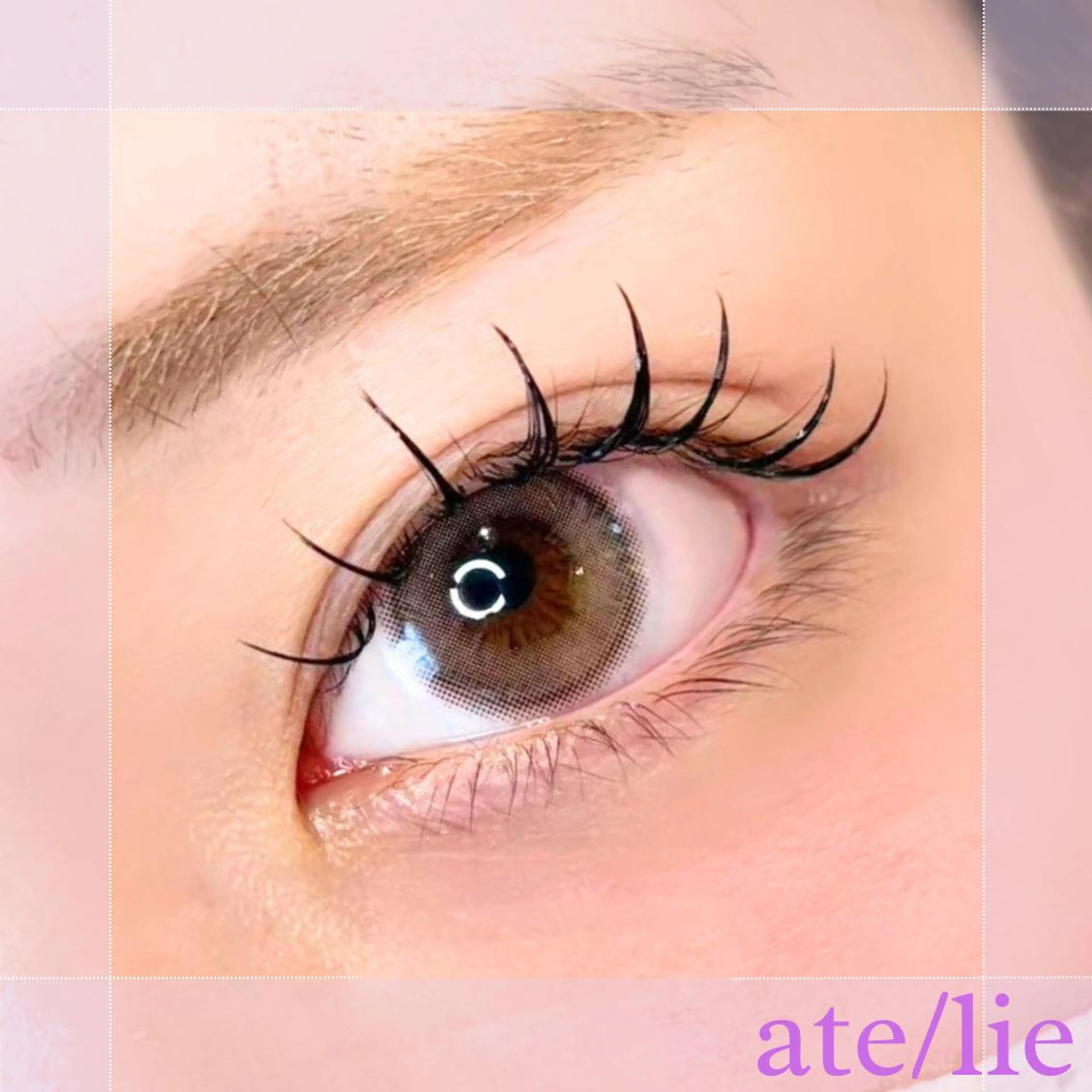 マツエク・マツパ フラットラッシュ マツエク ate/lie アテリアのマツエク・マツパデザイン