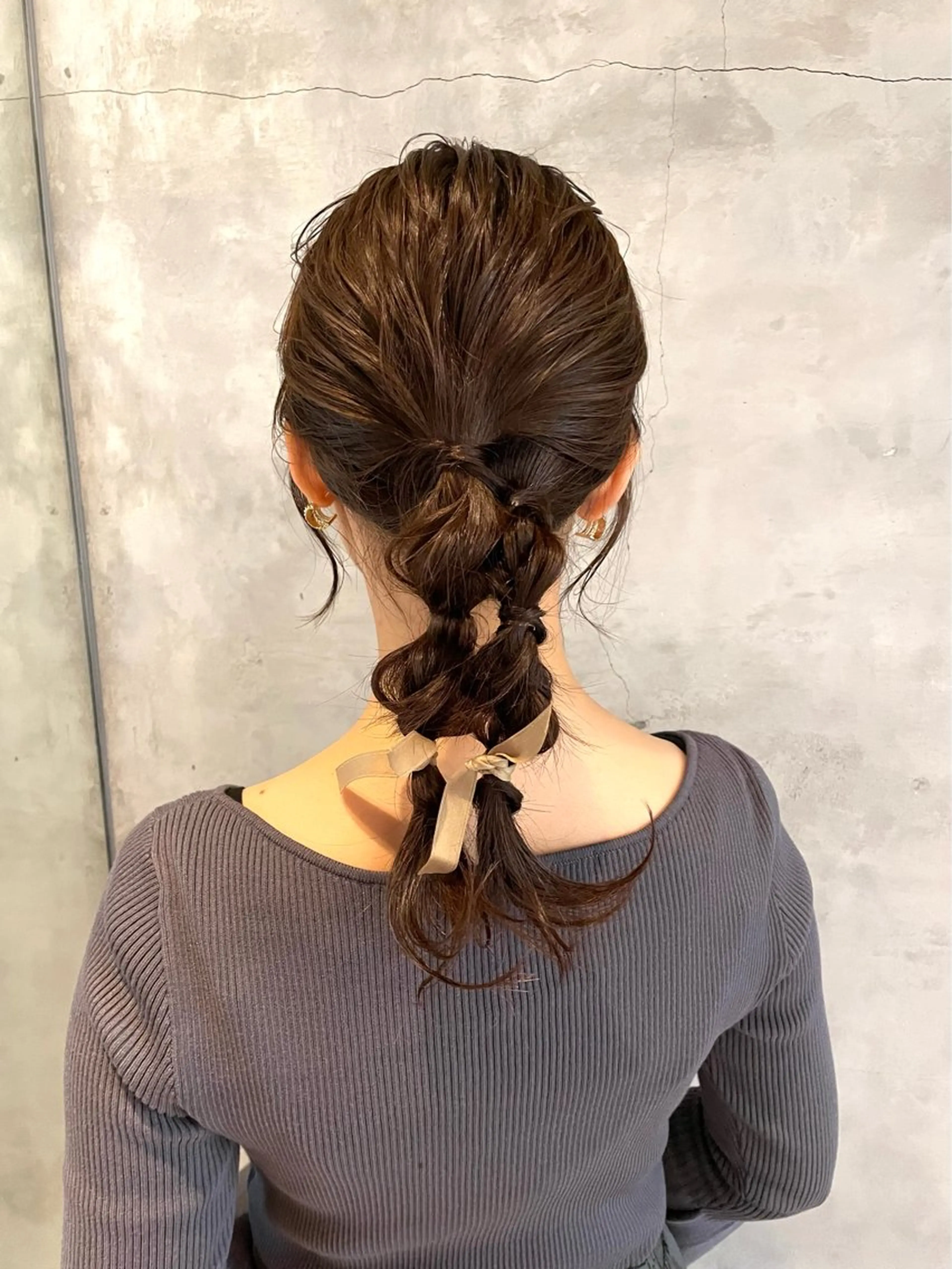 ミディアム ヘアセット ヘアセット/透明感 カラー/MIHO♡のヘアスタイル