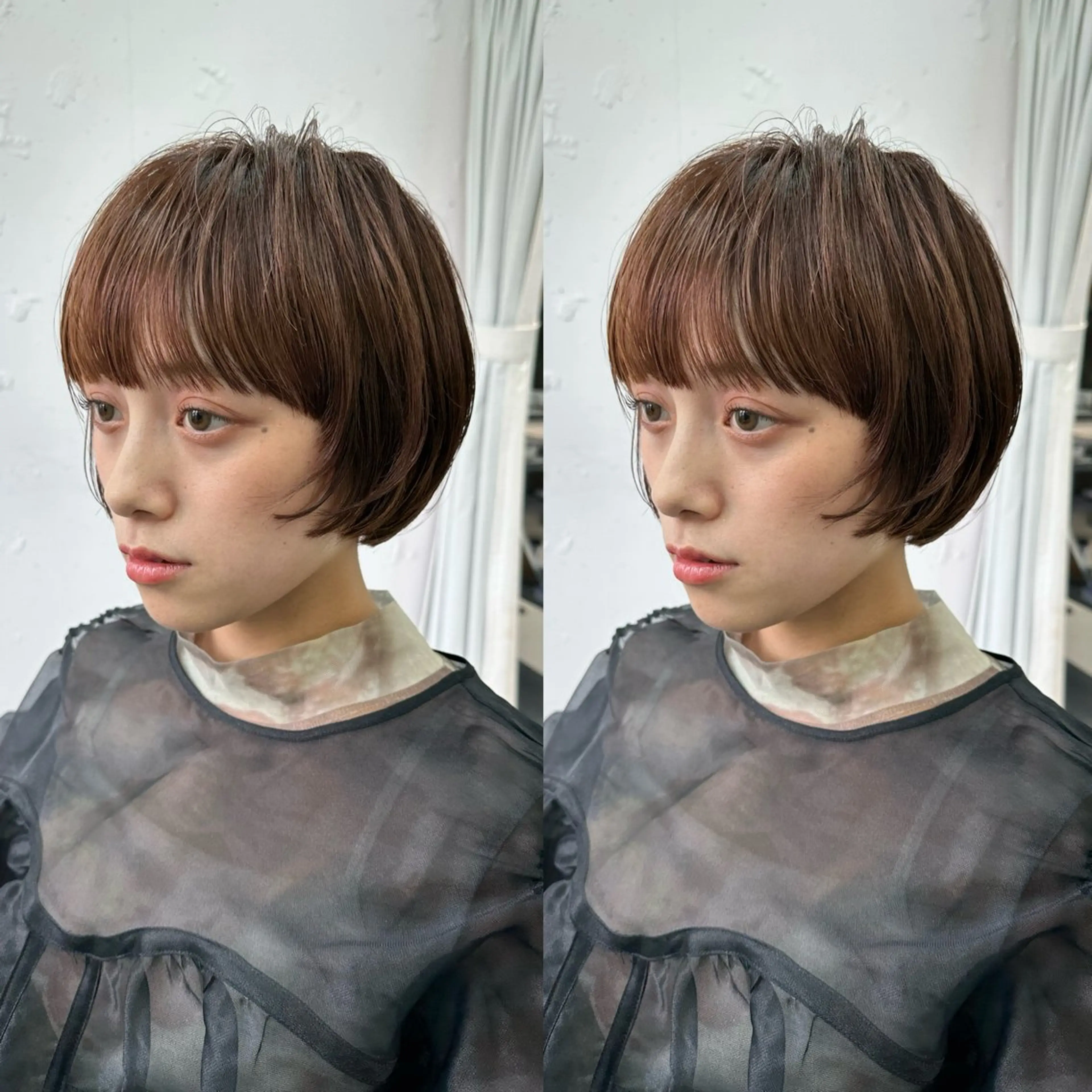 ショート カット ヘアカラー 骨格診断で絶対可愛い ✨丸みショート✨凌弥のヘアスタイル