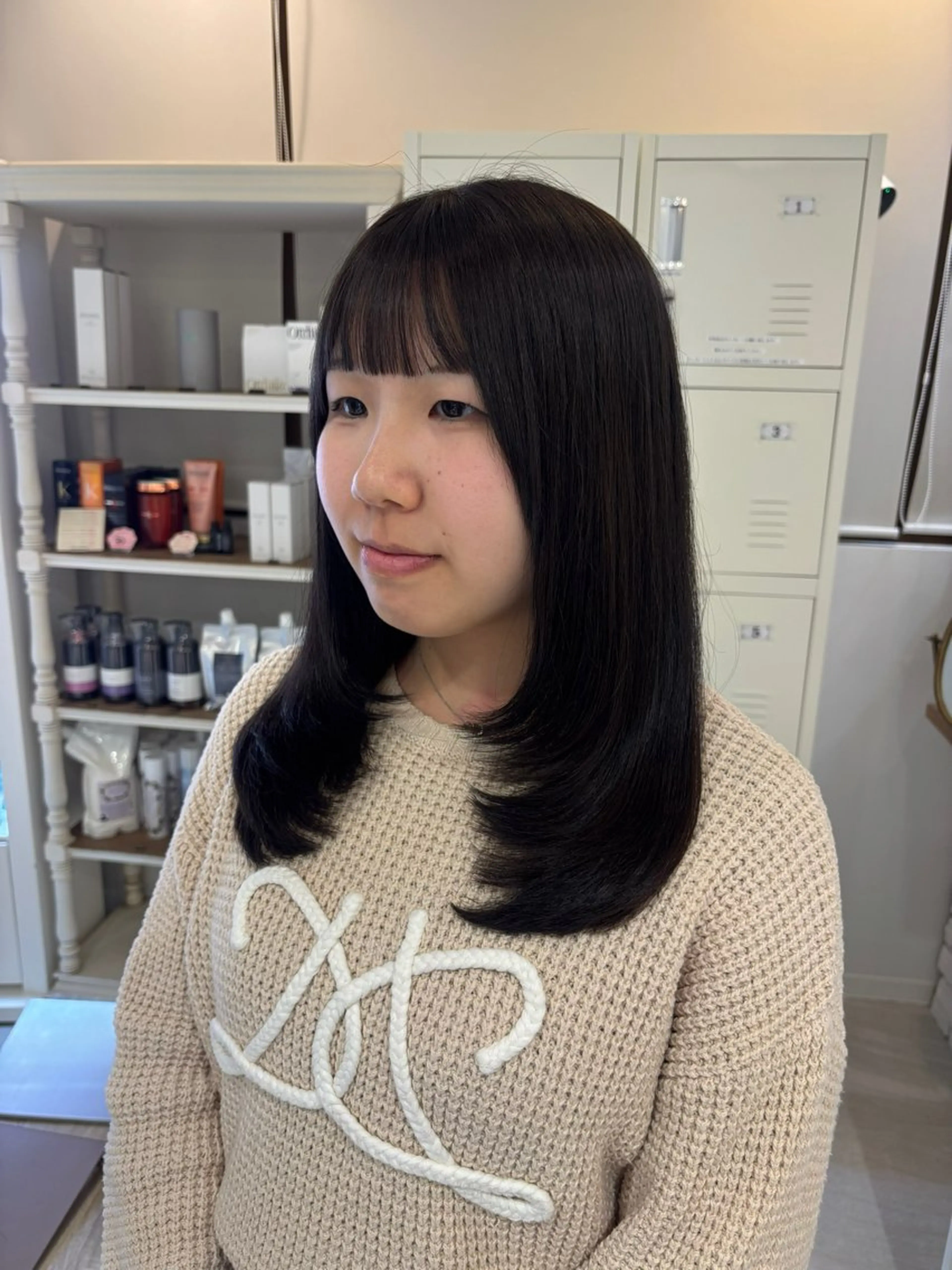 ロング カラー 黒髪 レイヤーカット カット ヘアカラー にゅーかわいいヘア♡ おがわゆいり౨ৎのヘアスタイル