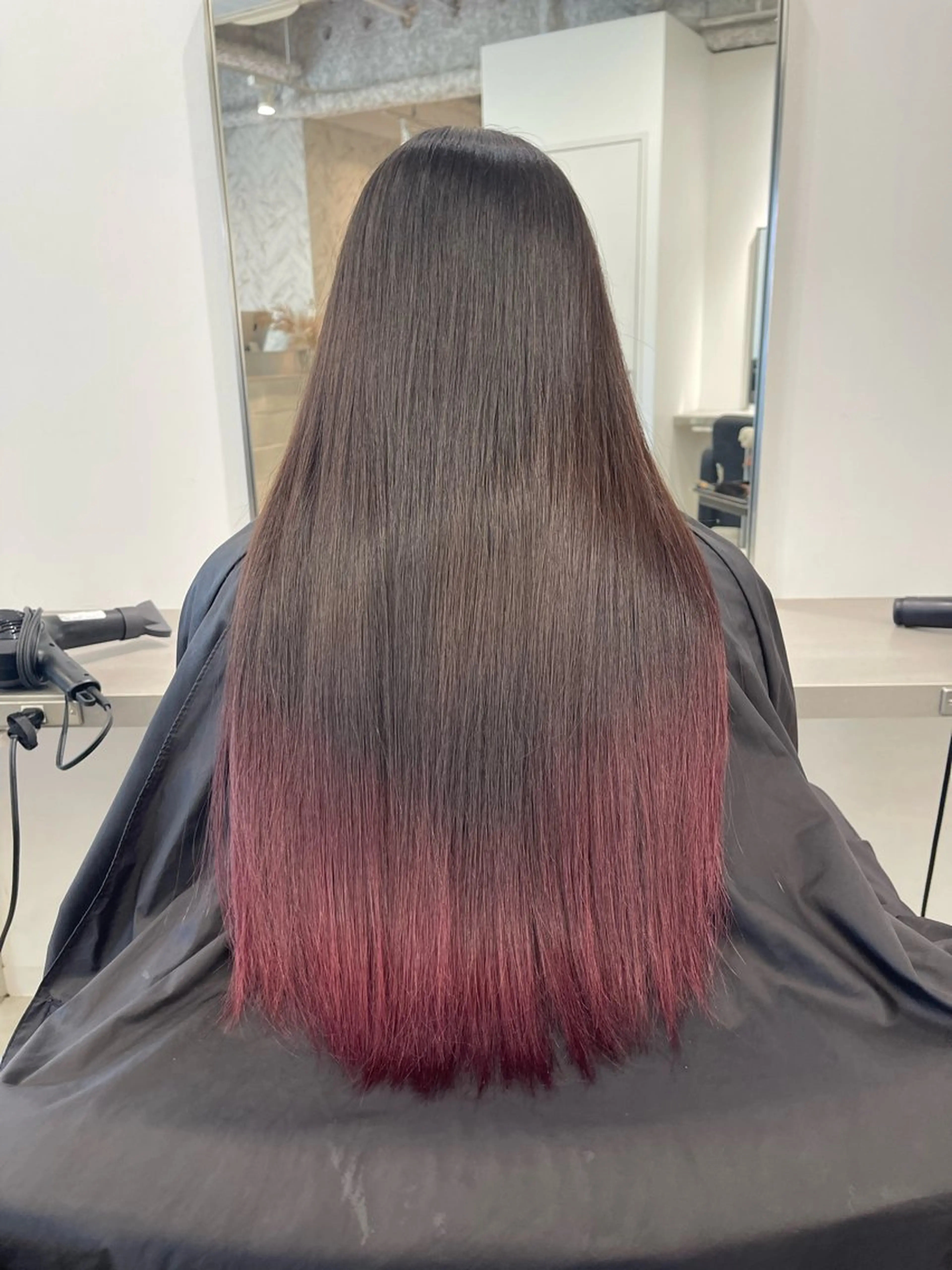 ロング カラー カット ヘアカラー 店長 MANAMI /ブリーチ/骨格ボブのヘアスタイル