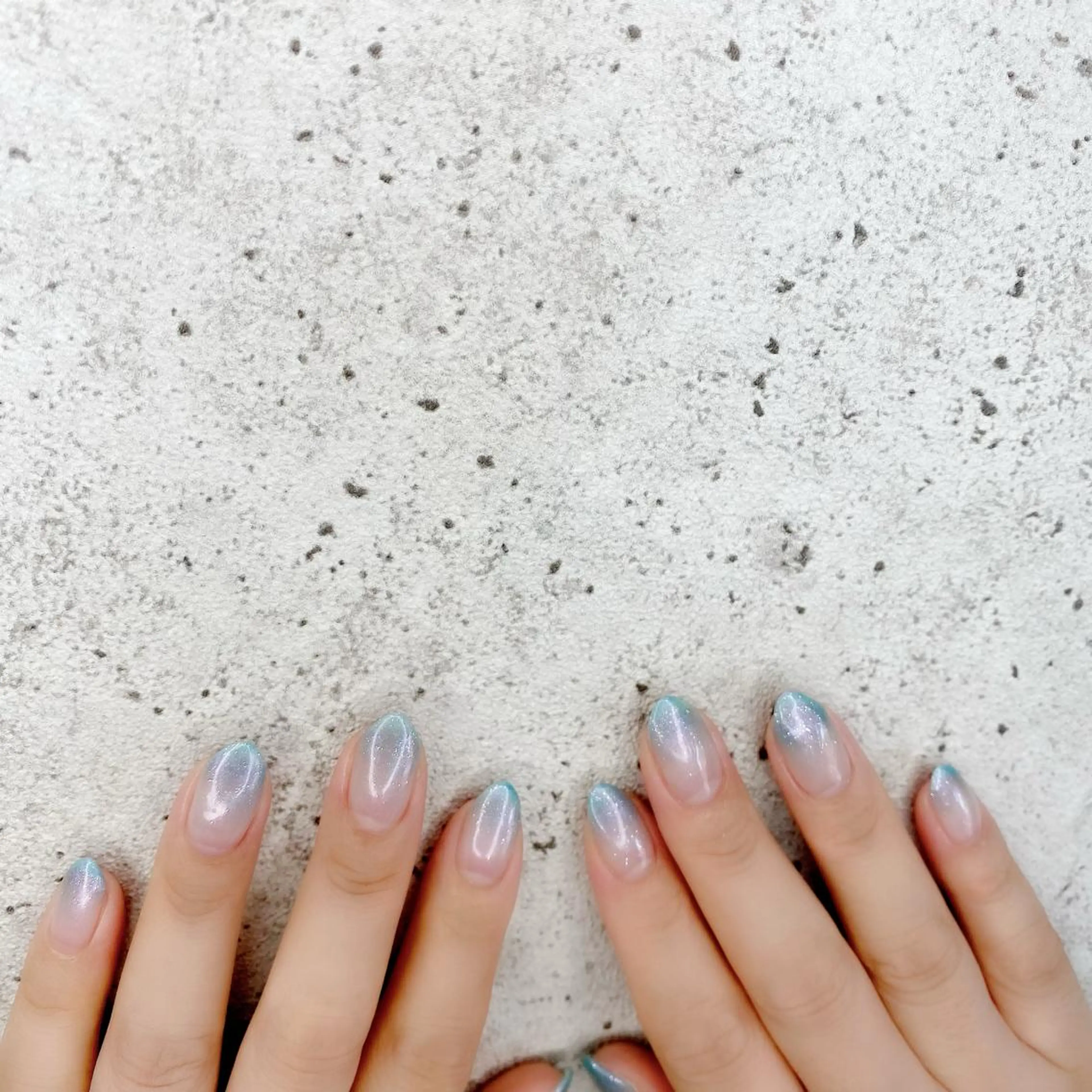 ミディアム カラー パーマ ヘアアレンジ メンズ キッズ ネイル マツエク・マツパ ブルーカラー グラデーションカラー ブルー グラデーション 夏ネイル Salon Ｋのネイルデザイン