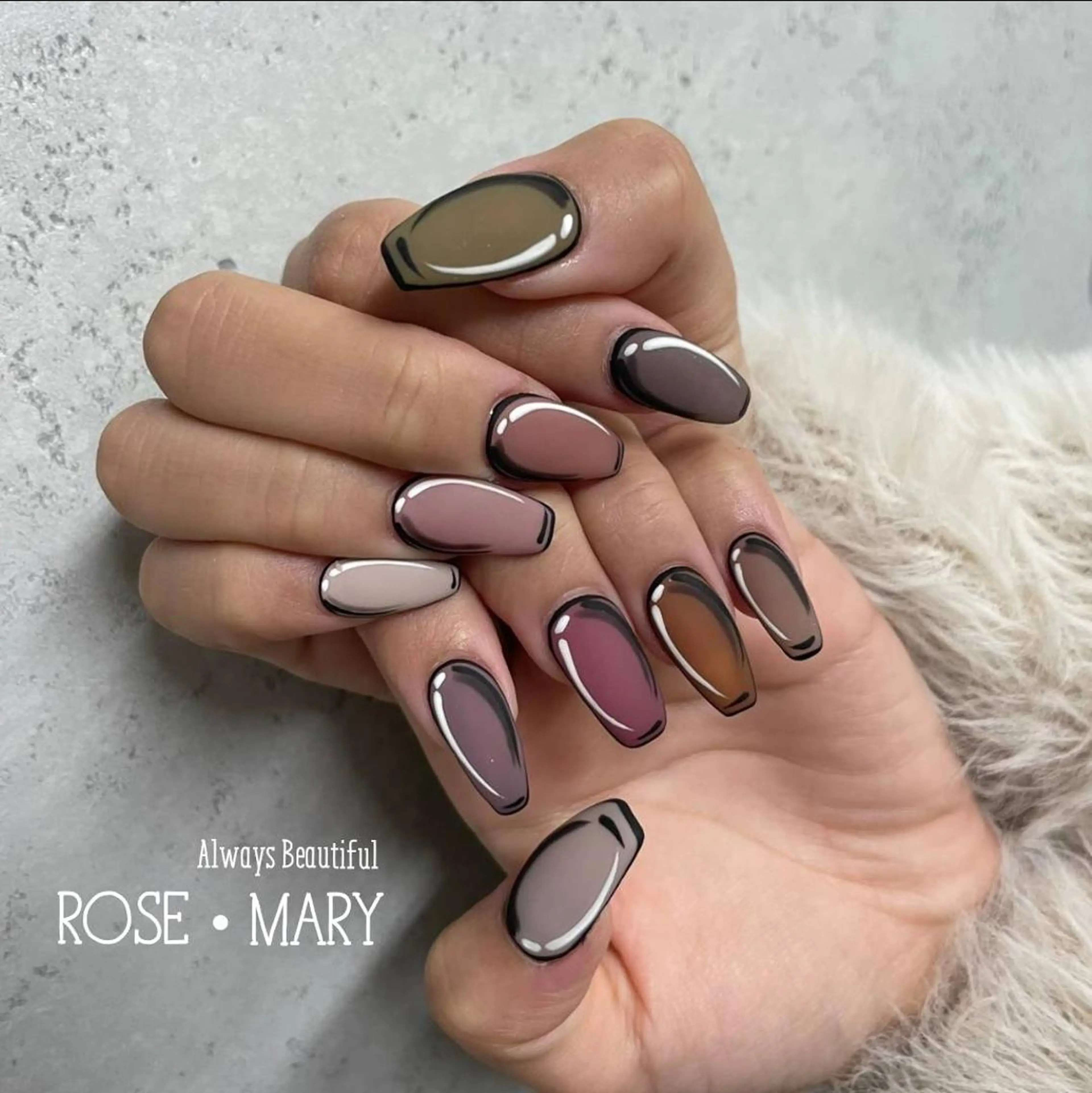 ネイル ハンドネイル ROSE・ MARY 鈴木のネイルデザイン