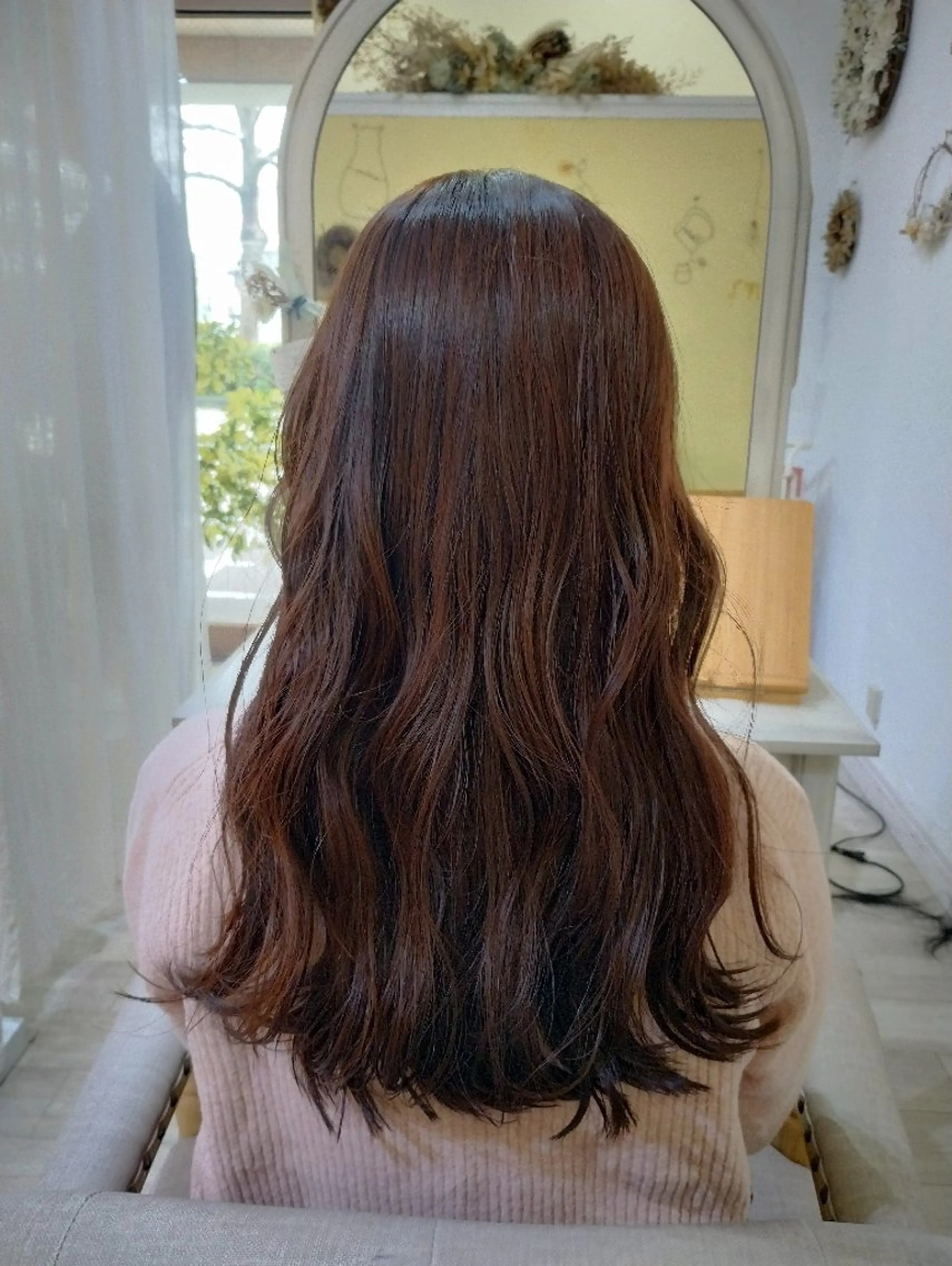 ロング カラー amiu/カラー/ス パ🐰土井志歩のヘアスタイル
