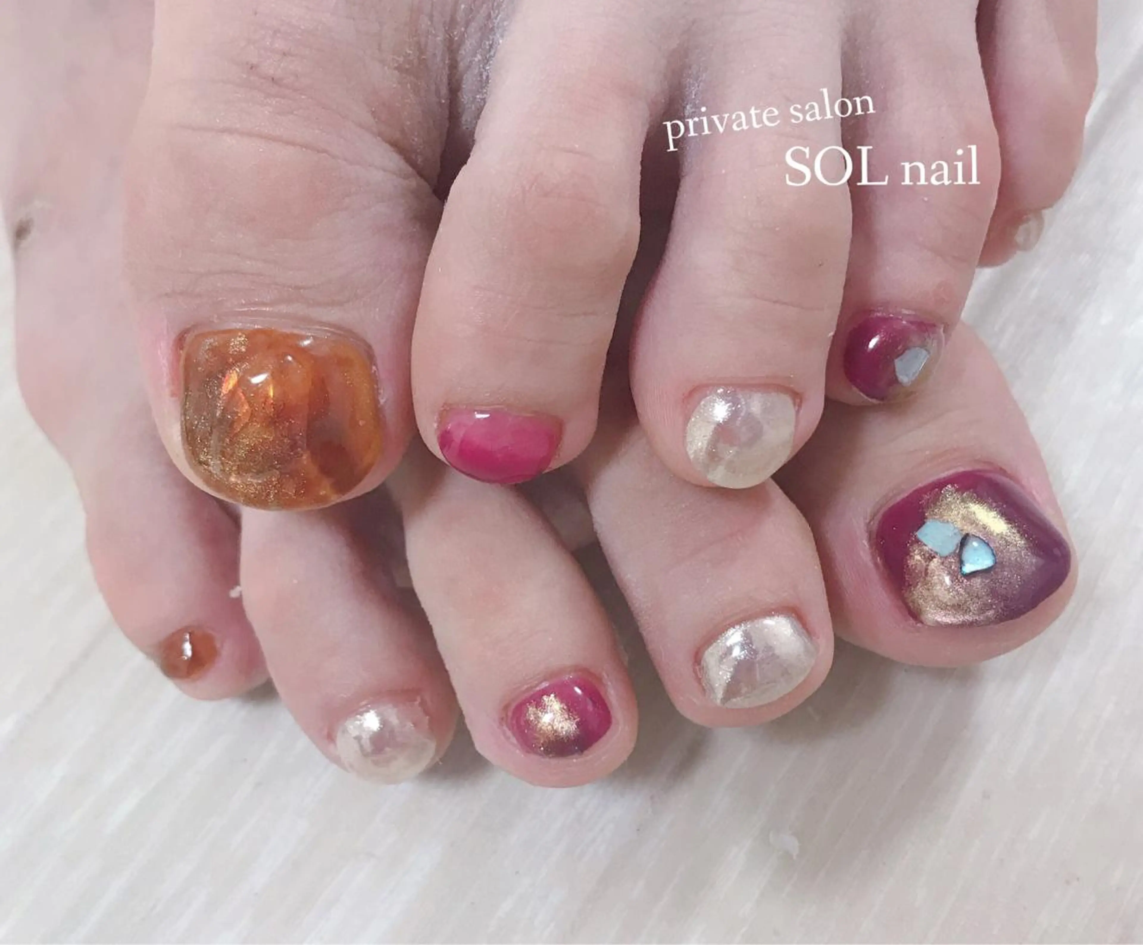 ネイル フットネイル SOL NAILのネイルデザイン