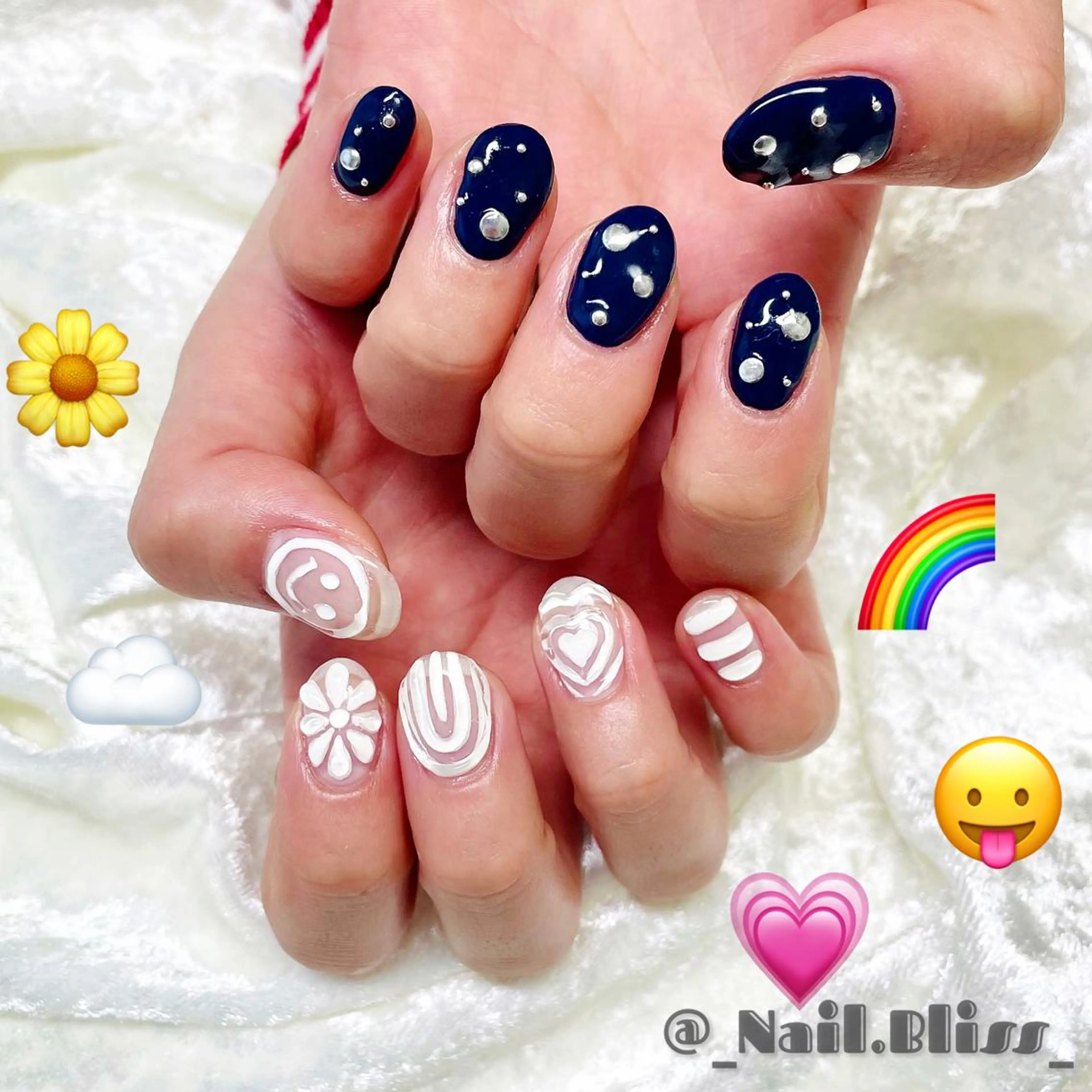 ネイル ぷっくりネイル ハンドネイル NAIL BLISSのネイルデザイン