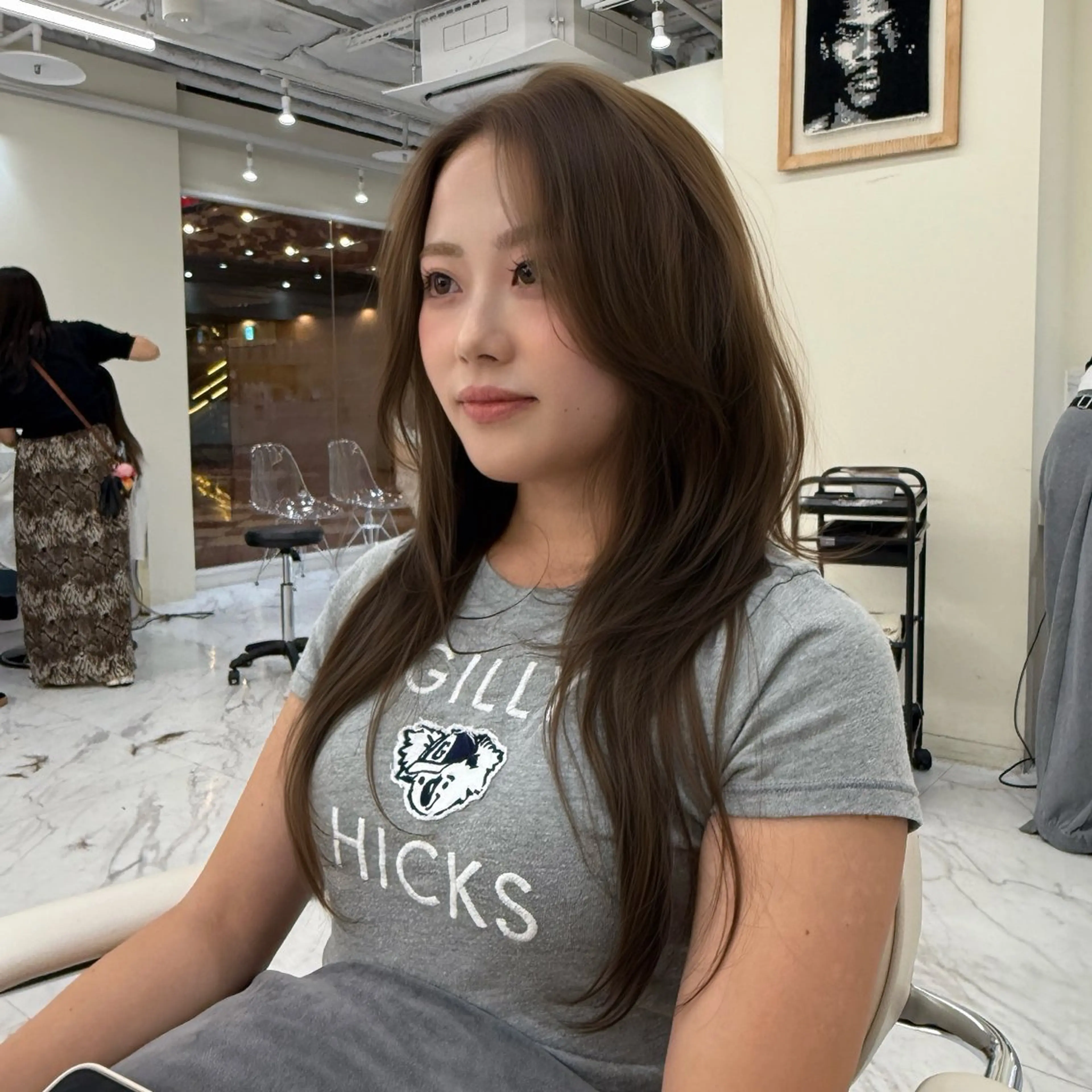 ロング カラー 透明感カラー 髪質改善 ヘアカラー 韓国ヘア🇰🇷艶 カラー/sakuraのヘアスタイル