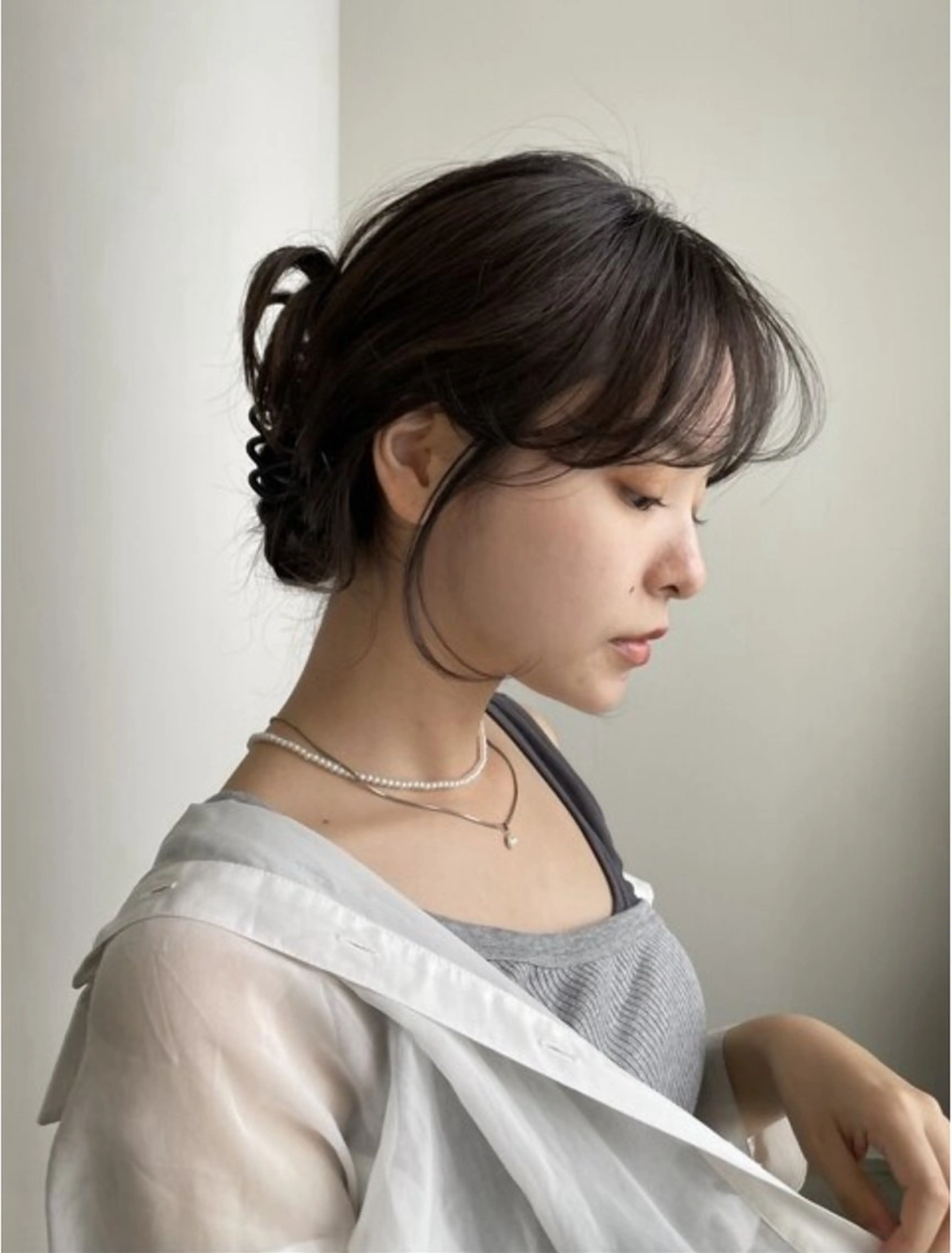 ロング カラー 透明感カラー 透明感カラー/顔周り レイヤー/髪質改善のヘアスタイル